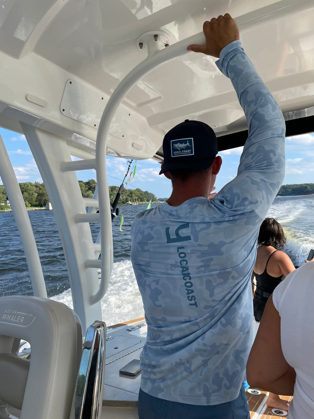 Blue Camo Bamboo UPF40+ Shirt - Local Coast