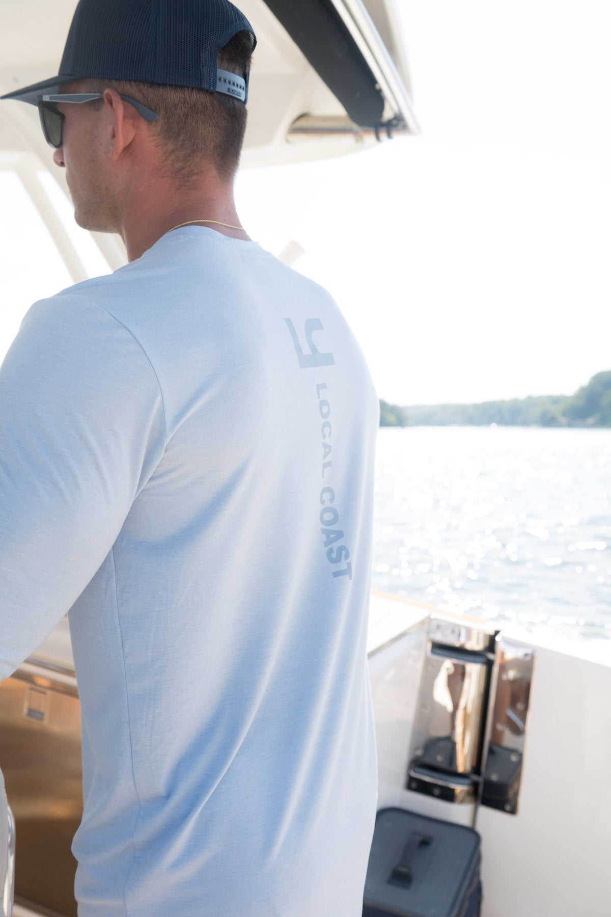 Light Blue Bamboo UPF40+ Shirt - Local Coast