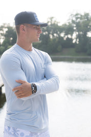 Light Blue Bamboo UPF40+ Shirt - Local Coast