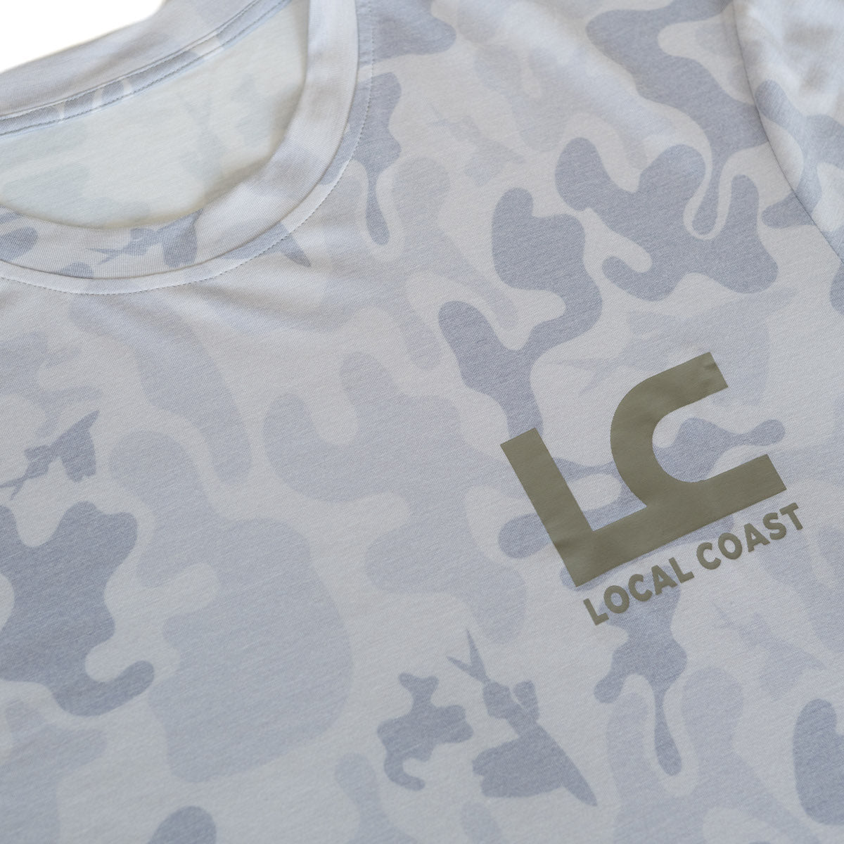 Grey Camo UPF40+ Shirt - Local Coast