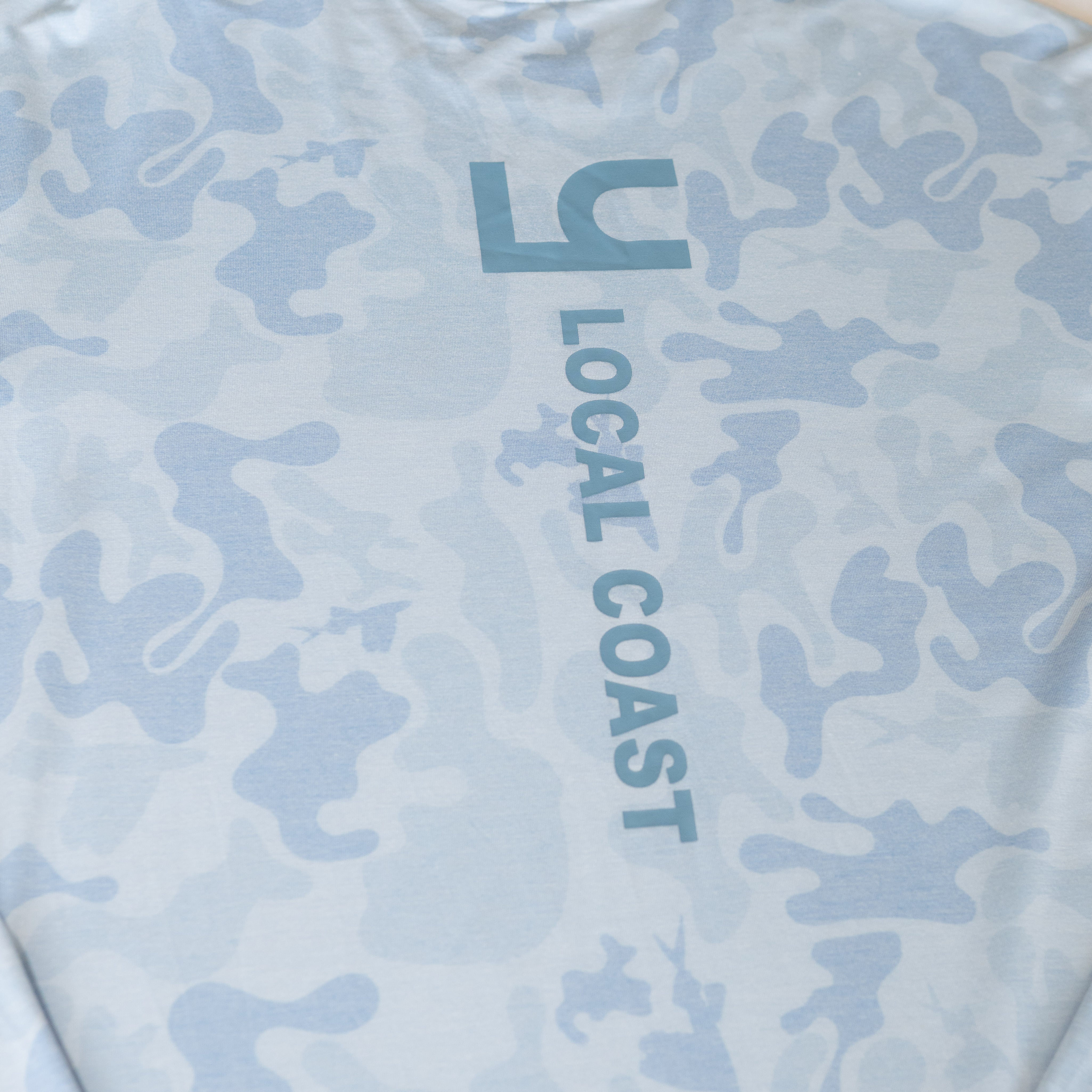 Blue Camo Bamboo UPF40+ Shirt - Local Coast