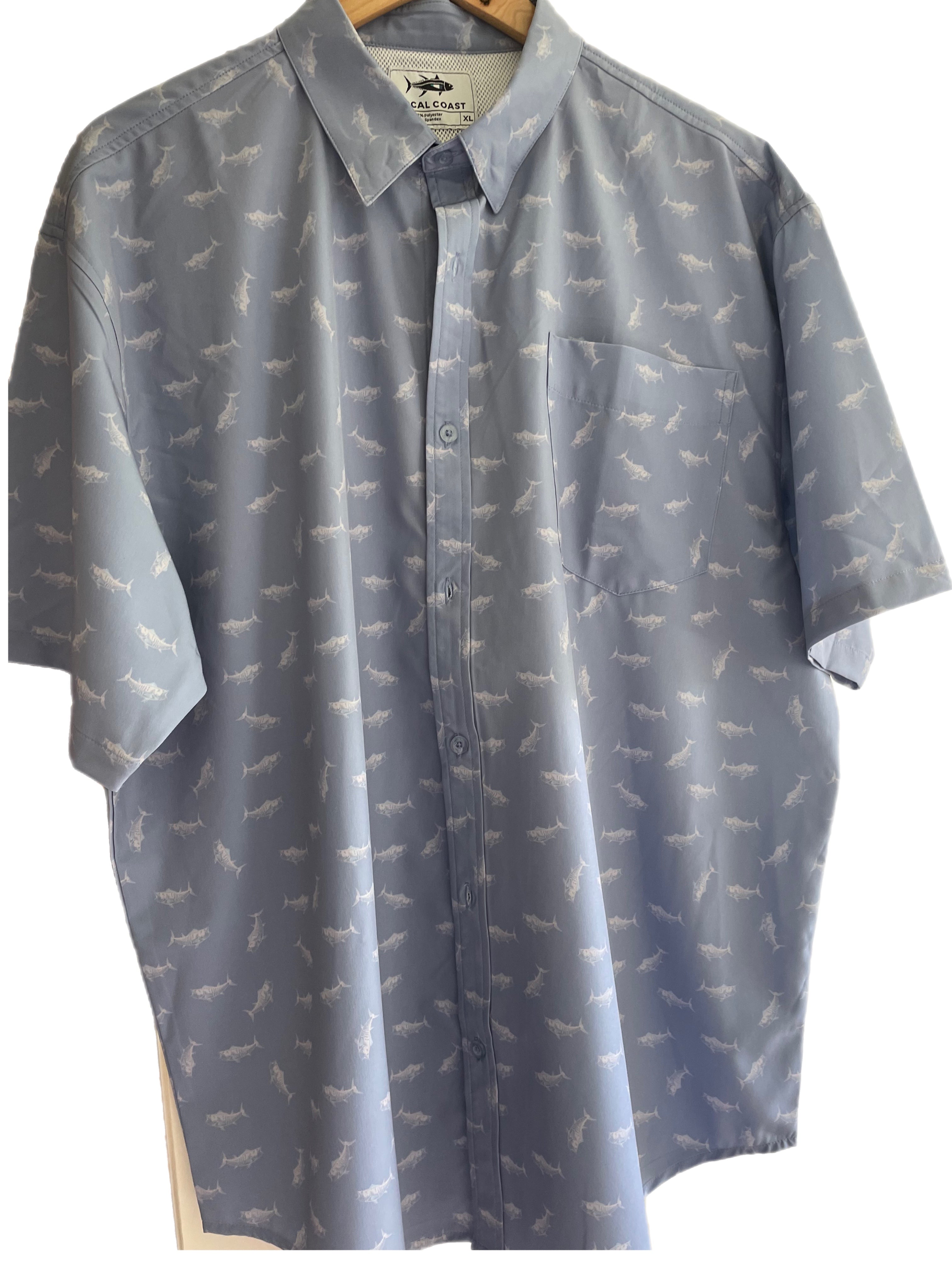 Wahoo UPF50+ Button Down - Local Coast