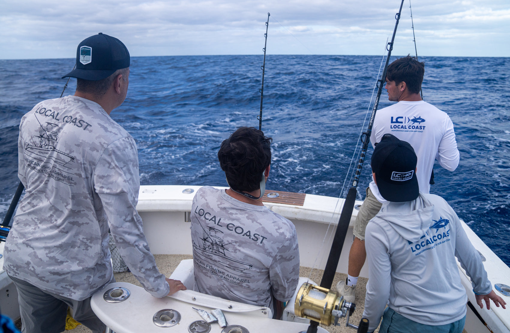 Grey Camo Long Sleeve UPF50+ T-SHIRT - Local Coast
