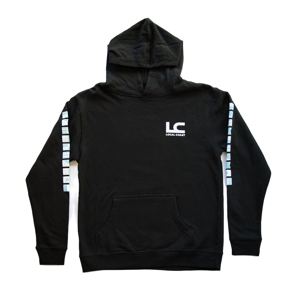 Youth Black Sailboat Sweatshirt - Local Coast