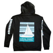 Youth Black Sailboat Sweatshirt - Local Coast