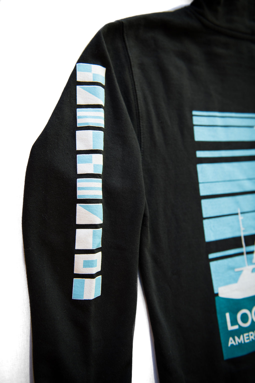 Youth Black Sailboat Sweatshirt - Local Coast