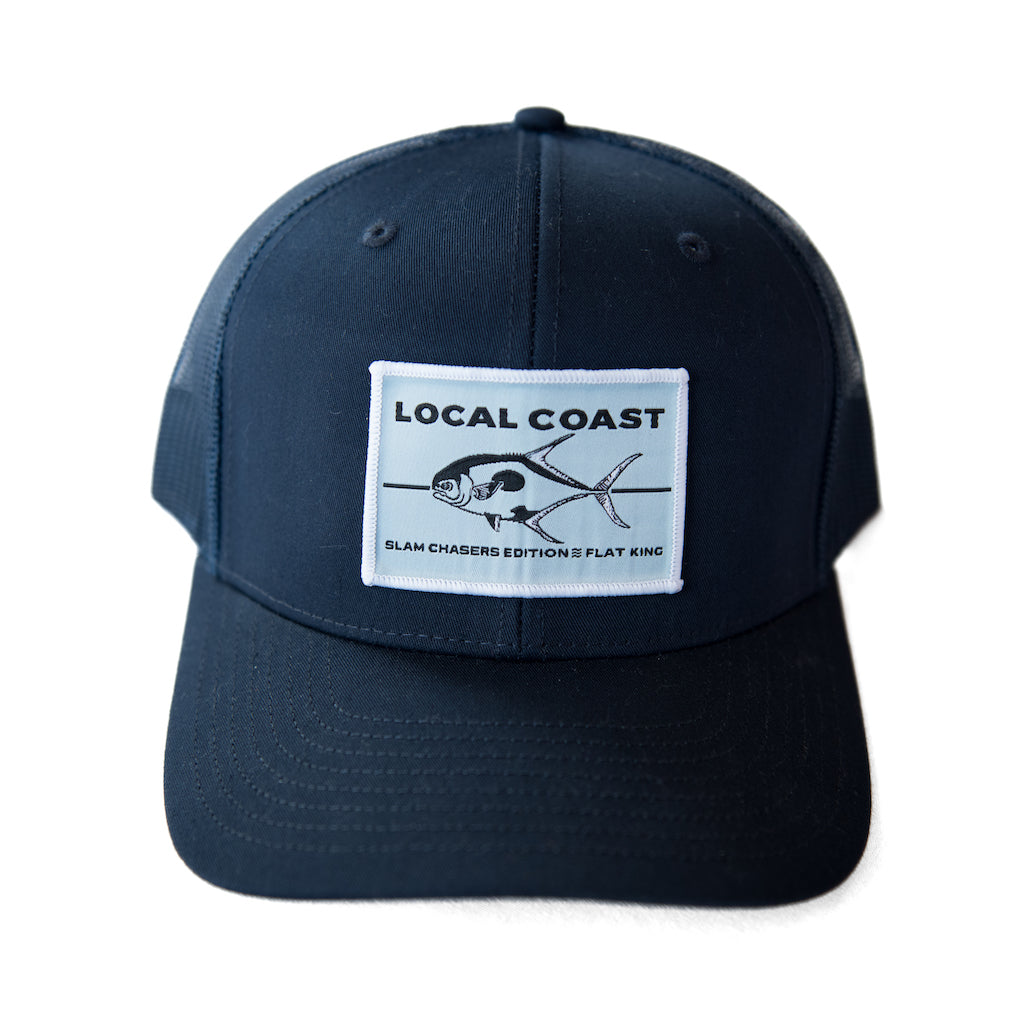 Local Coast™ Black with grey Flat King Hat - Local Coast