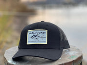 Local Coast™ Black with yellow Flat King Hat - Local Coast