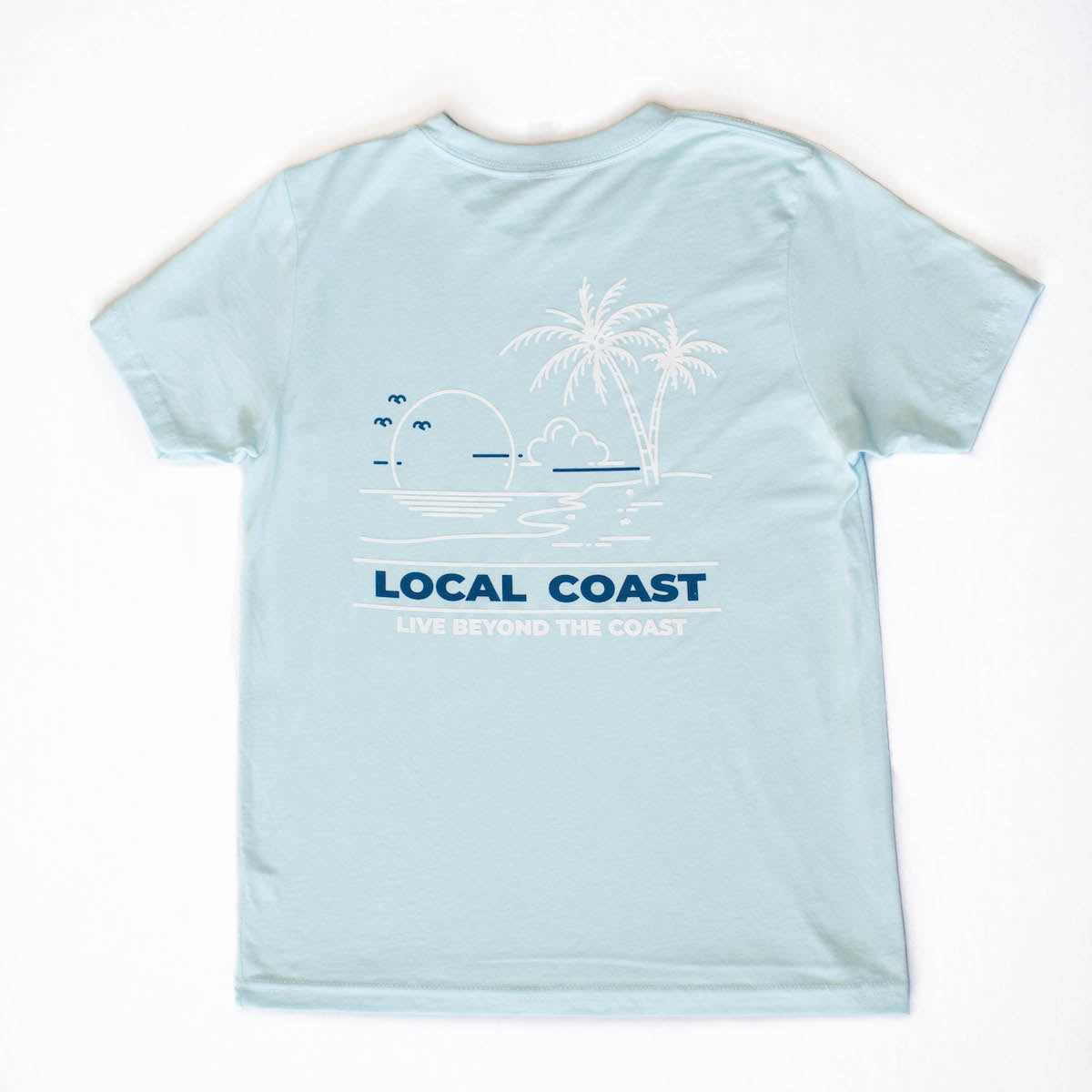 Youth Beach Short Sleeve Light Blue Tee - Local Coast