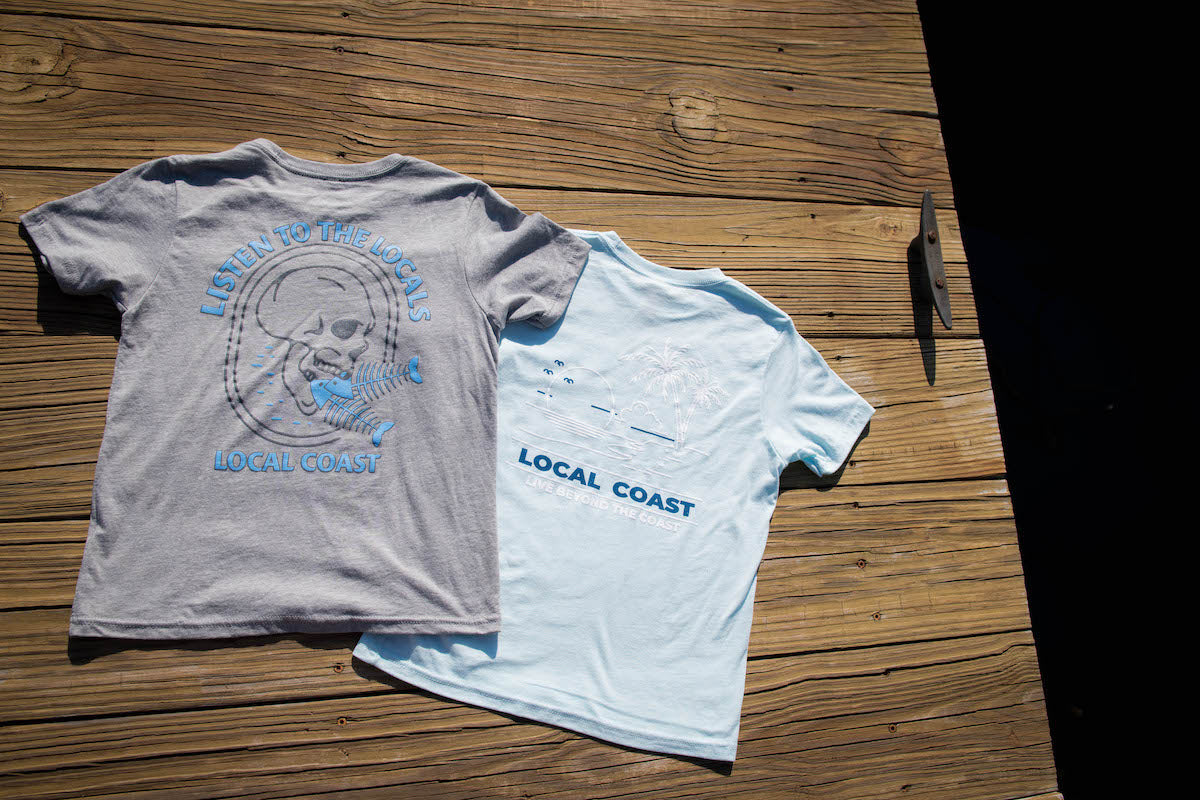 Youth Beach Short Sleeve Light Blue Tee - Local Coast