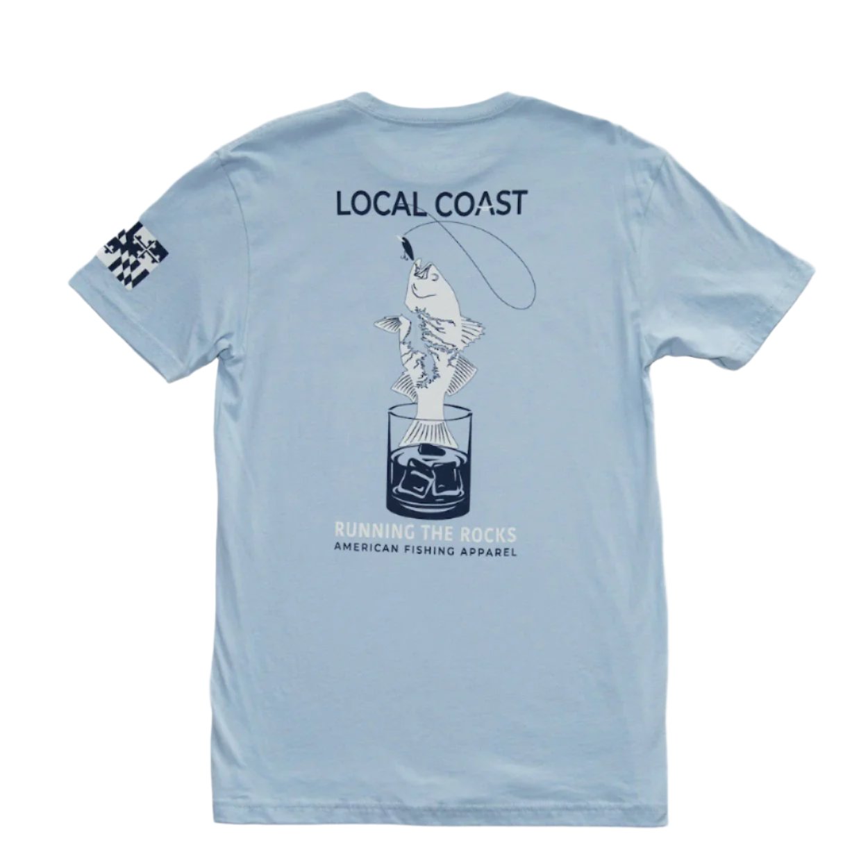 Blue Running the Rocks™ T-Shirt - Local Coast