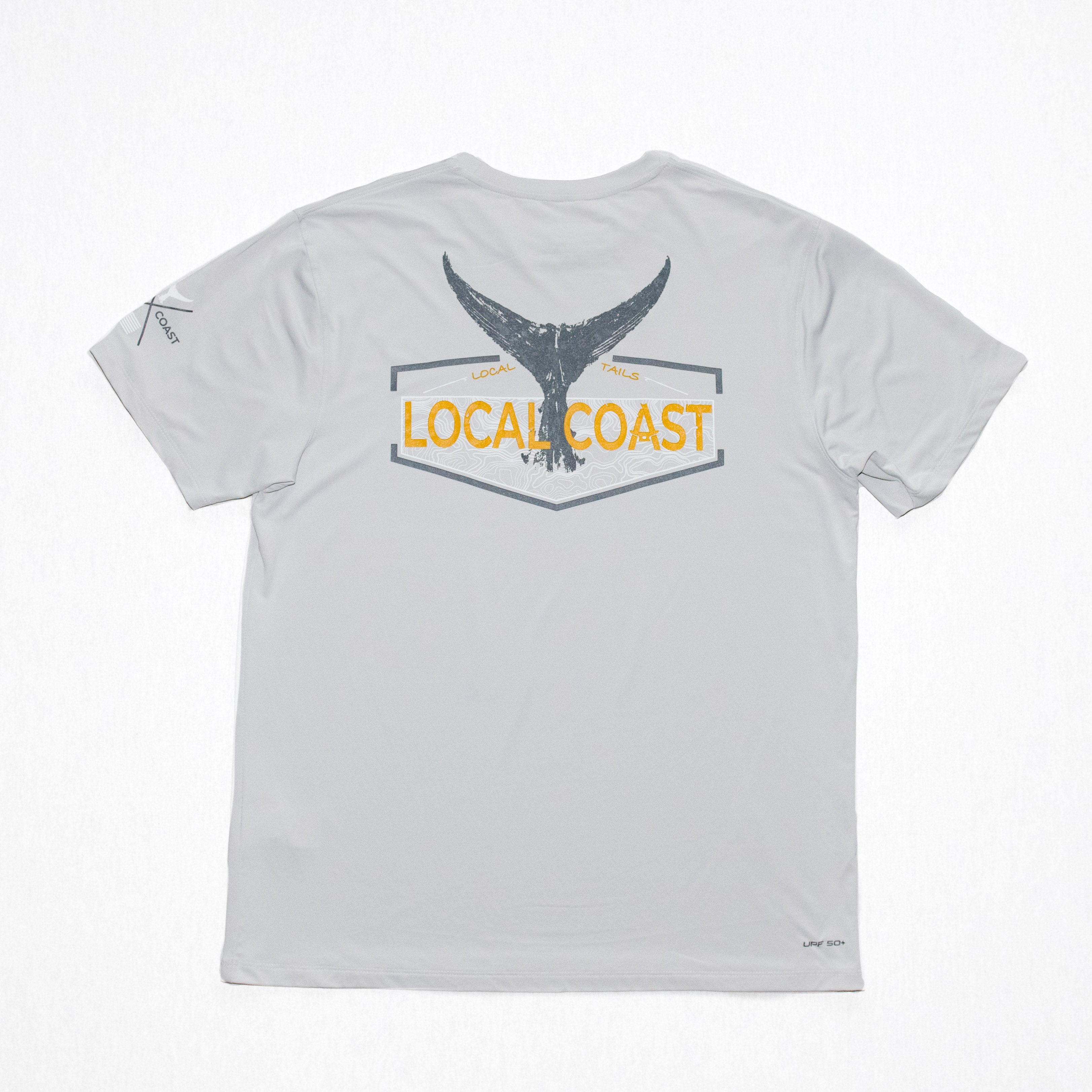 Grey Short Sleeve Performance T-Shirt - Local Coast