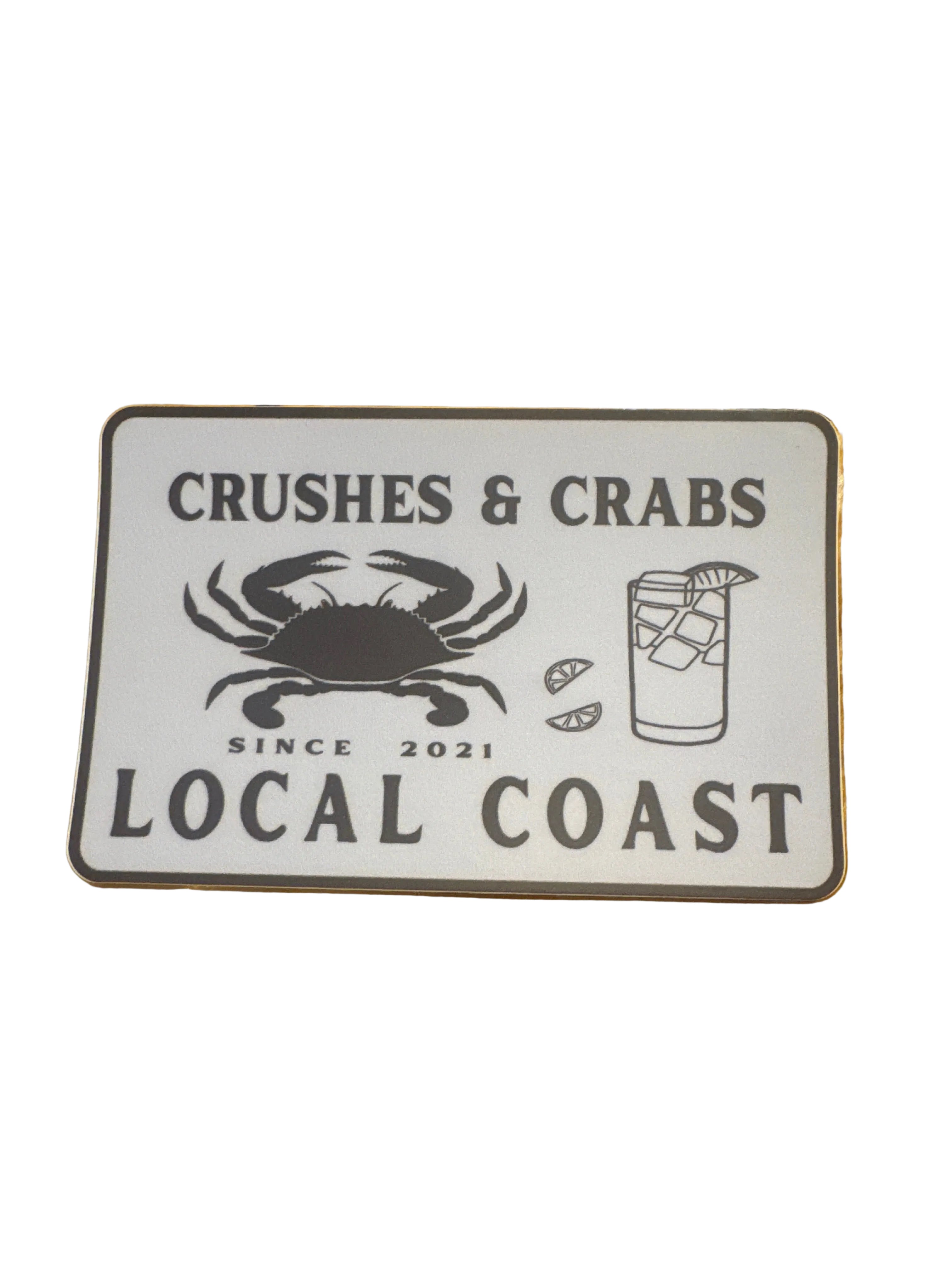 Crushes & Crabs Sticker