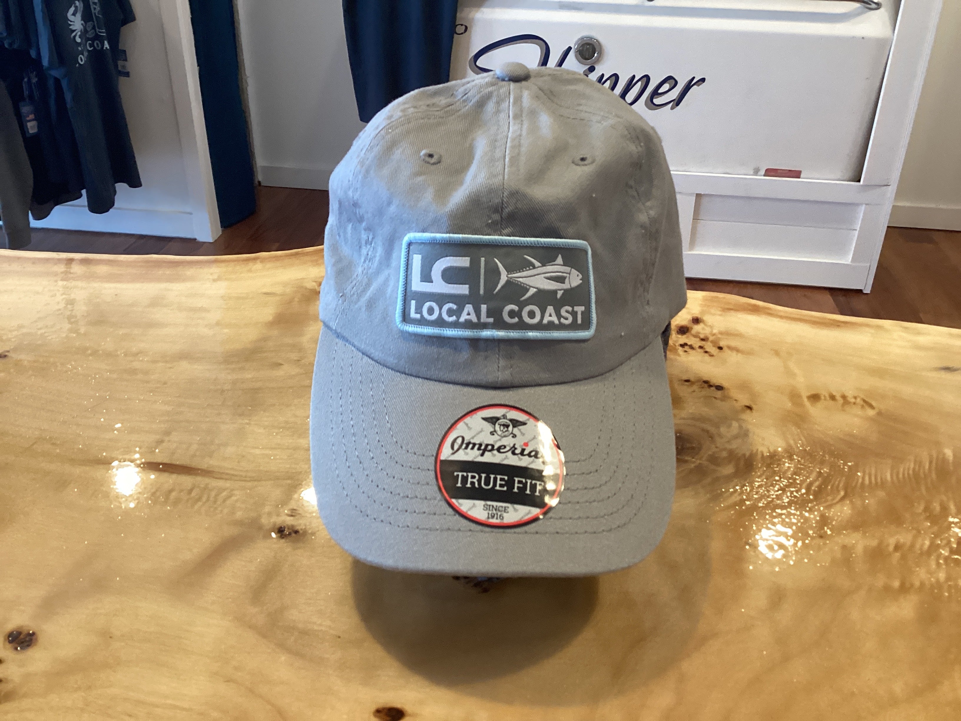 Grey LC Twill Dad Hat with Grey Logo
