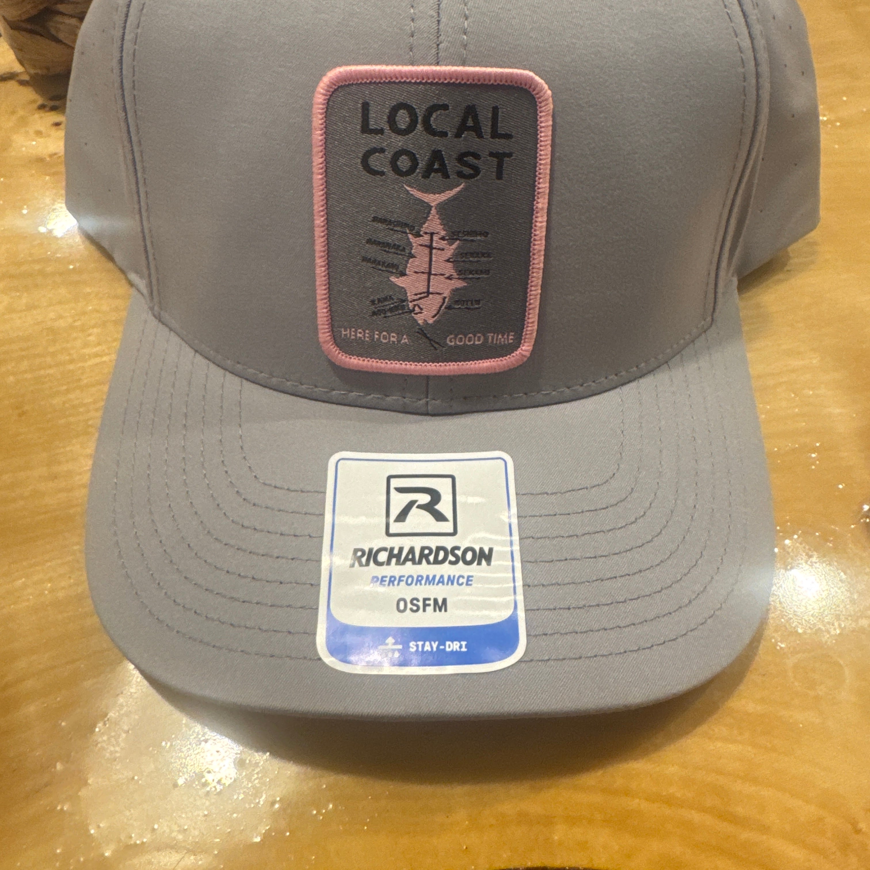 Here For A Good Time Grey Performance Hat - Local Coast