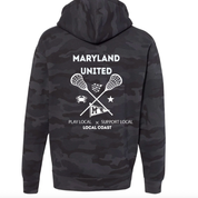 Maryland United Lacrosse Hoodie – Black Camo