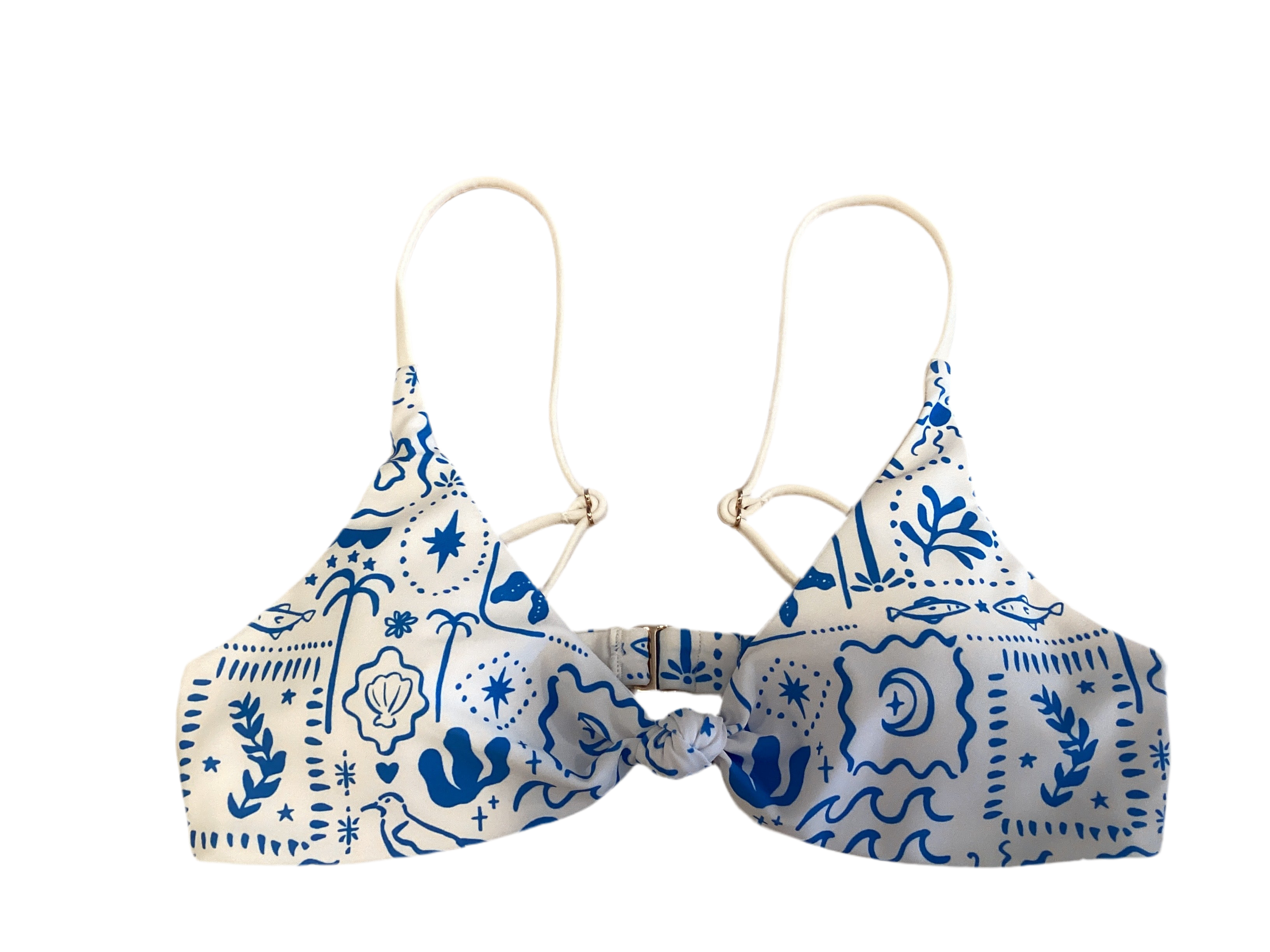 Beach Boho Print Bikini Top