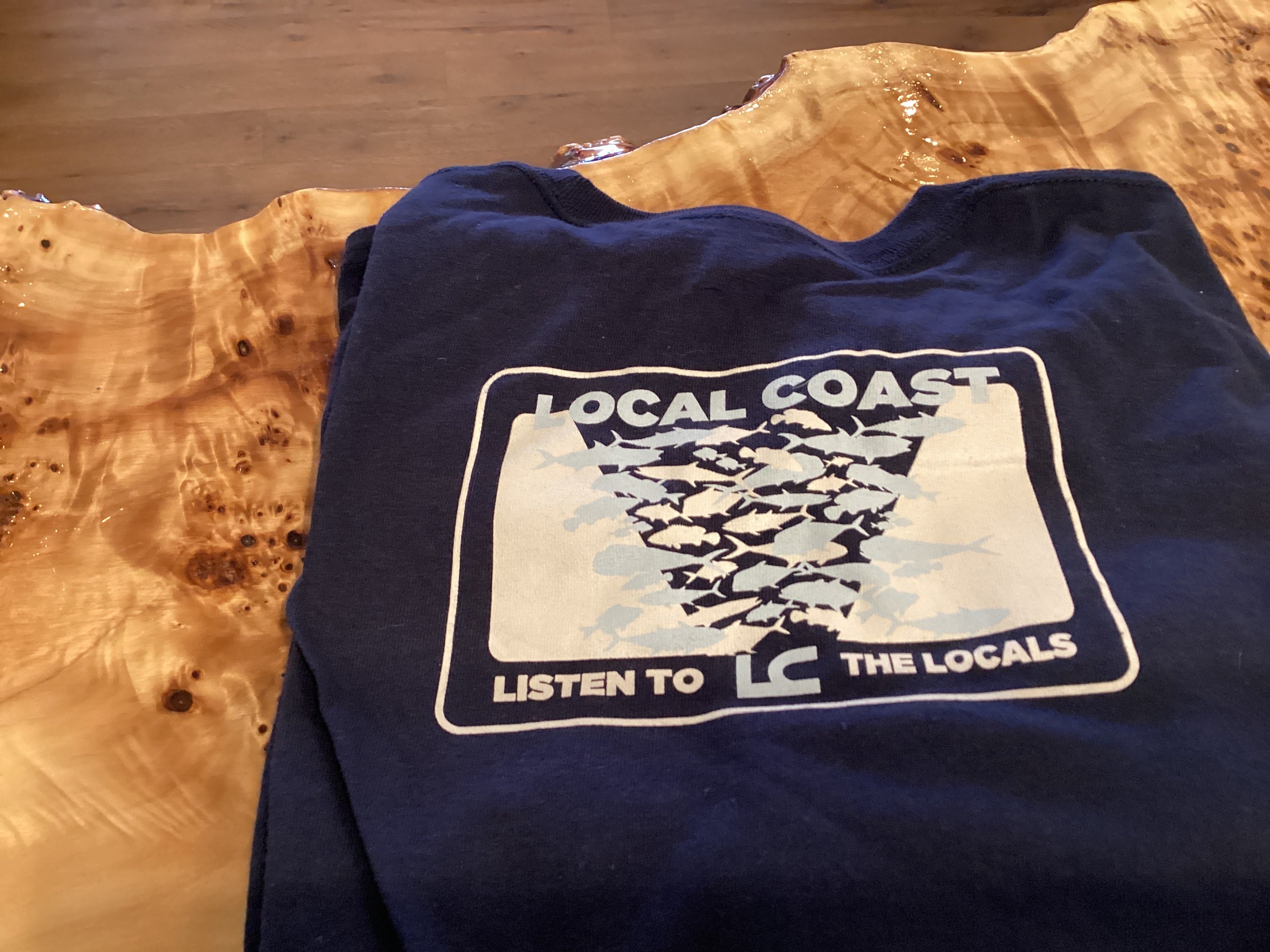 Navy Fish Frenzy Long Sleeve