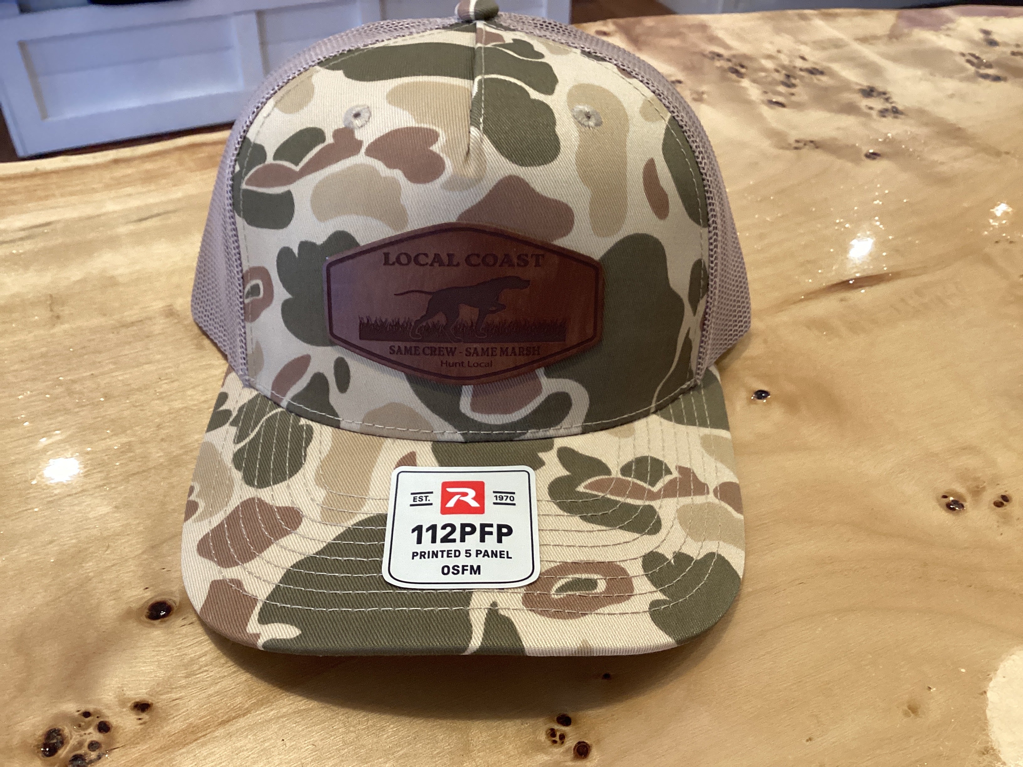 Tan Camo “Same Crew, Same Marsh” Hat - Local Coast
