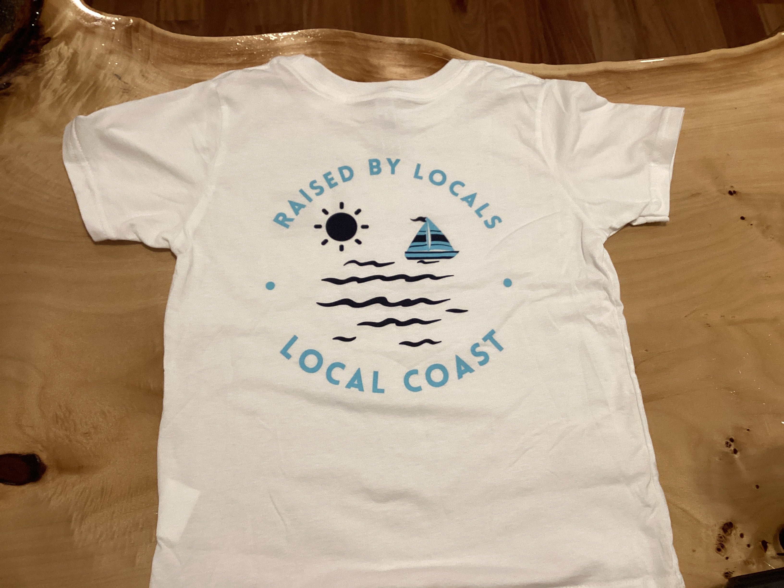 Raised By Locals Toddler Tee White
