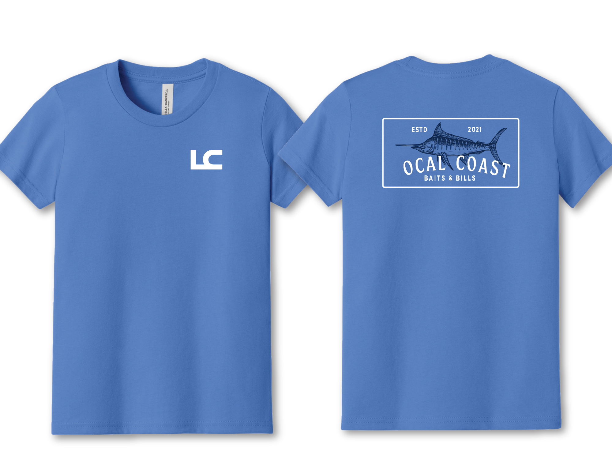 Local Coast Youth Marlin Tee — Columbia Blue
