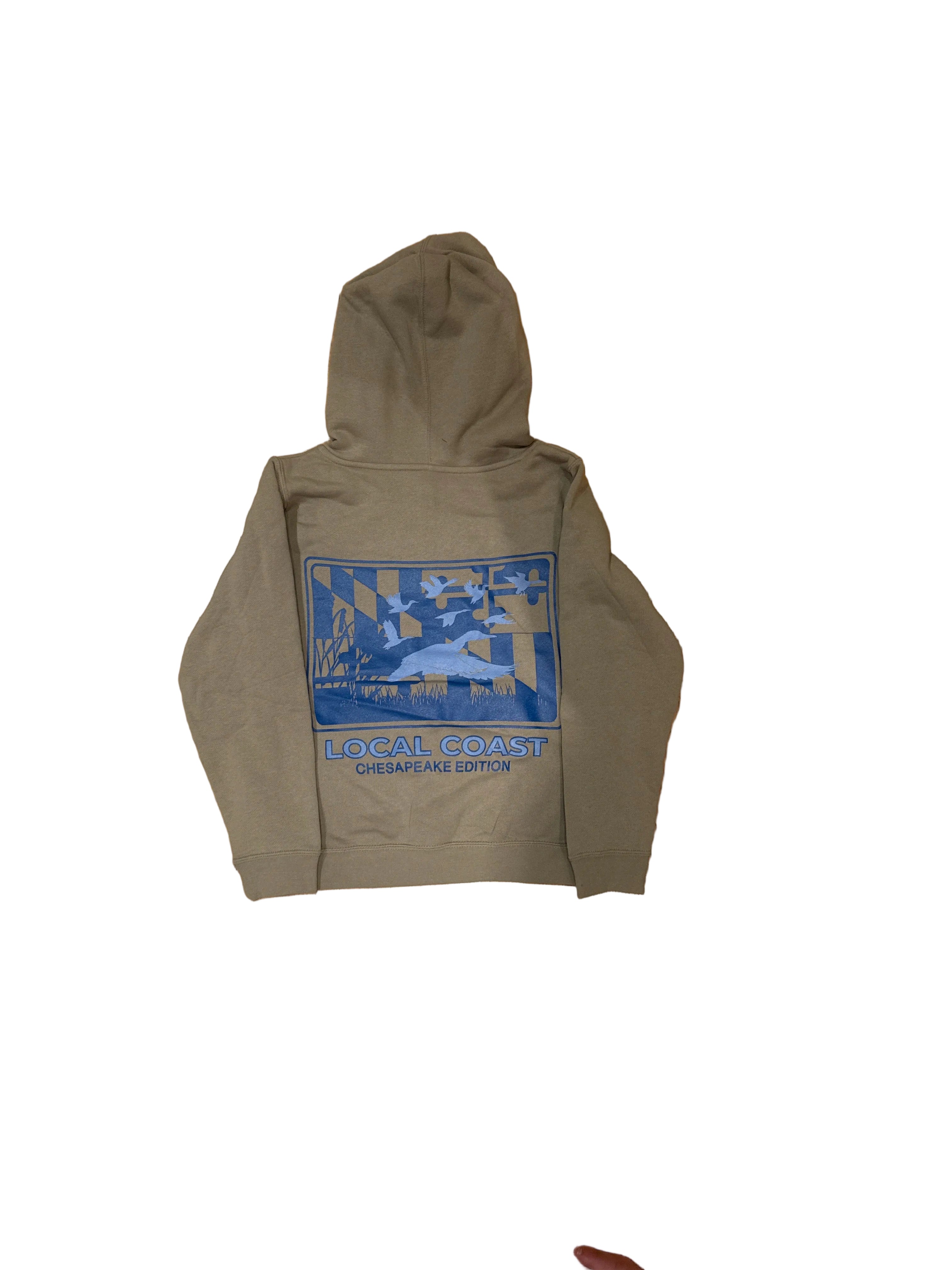 Cement Maryland Duck Hooded Sweatshirt Youth