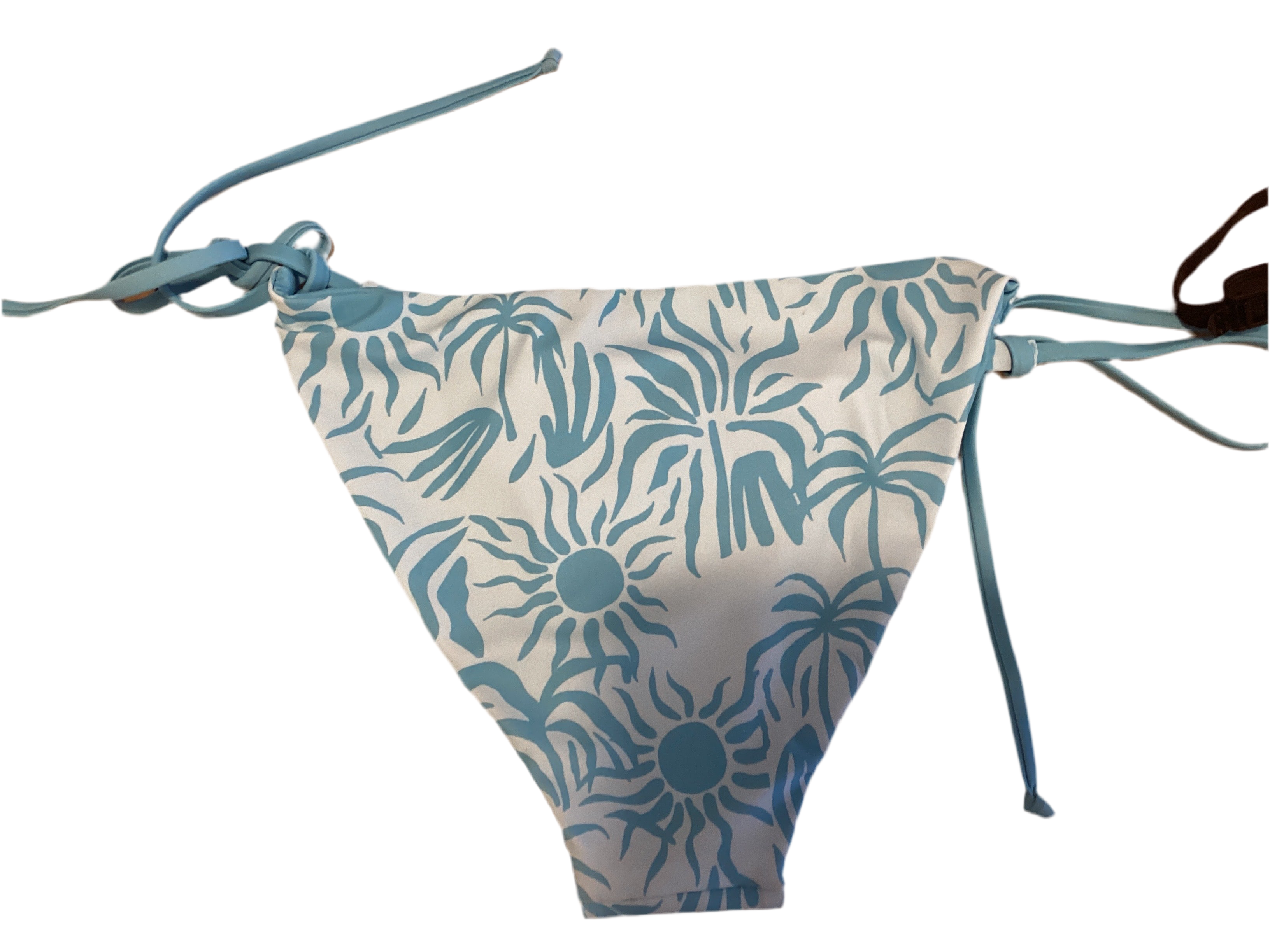Sun & Palm Print Bikini Bottom
