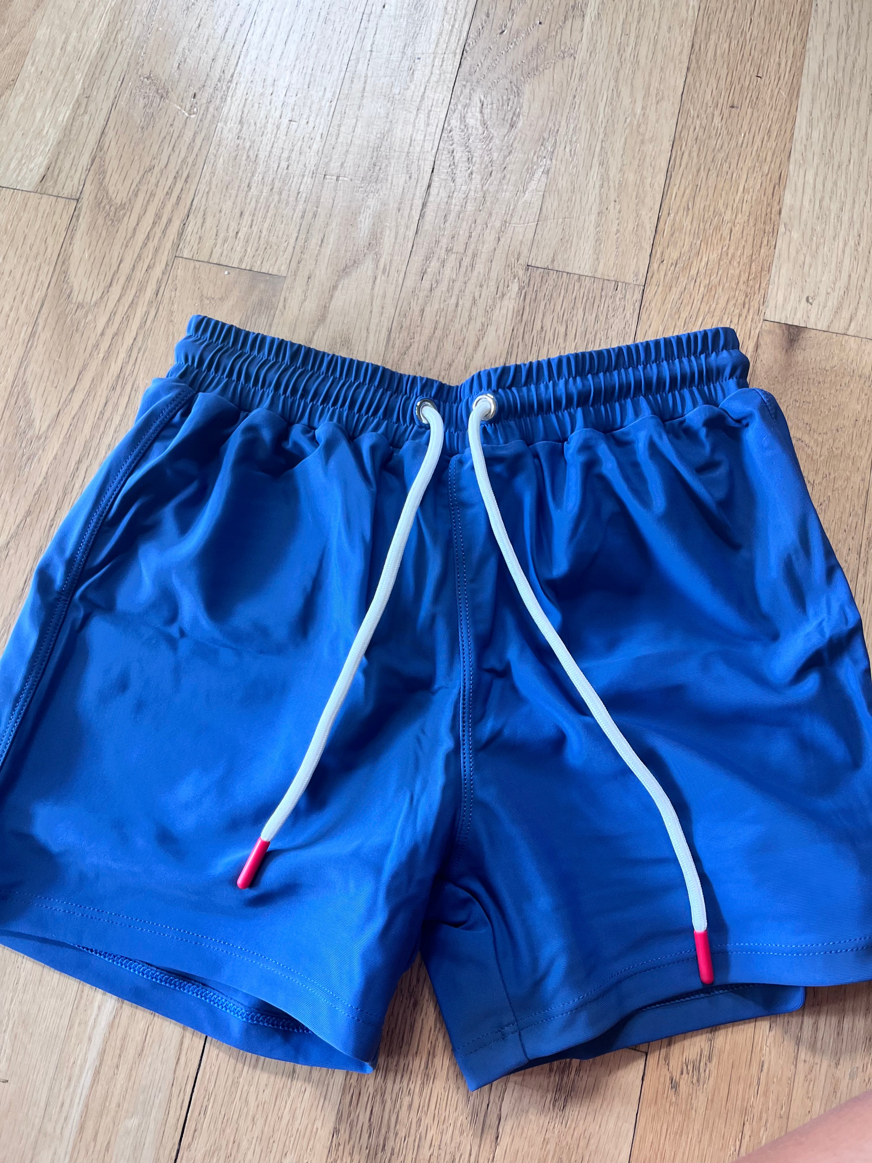 Toddler Boys Swim Short Solid Blue