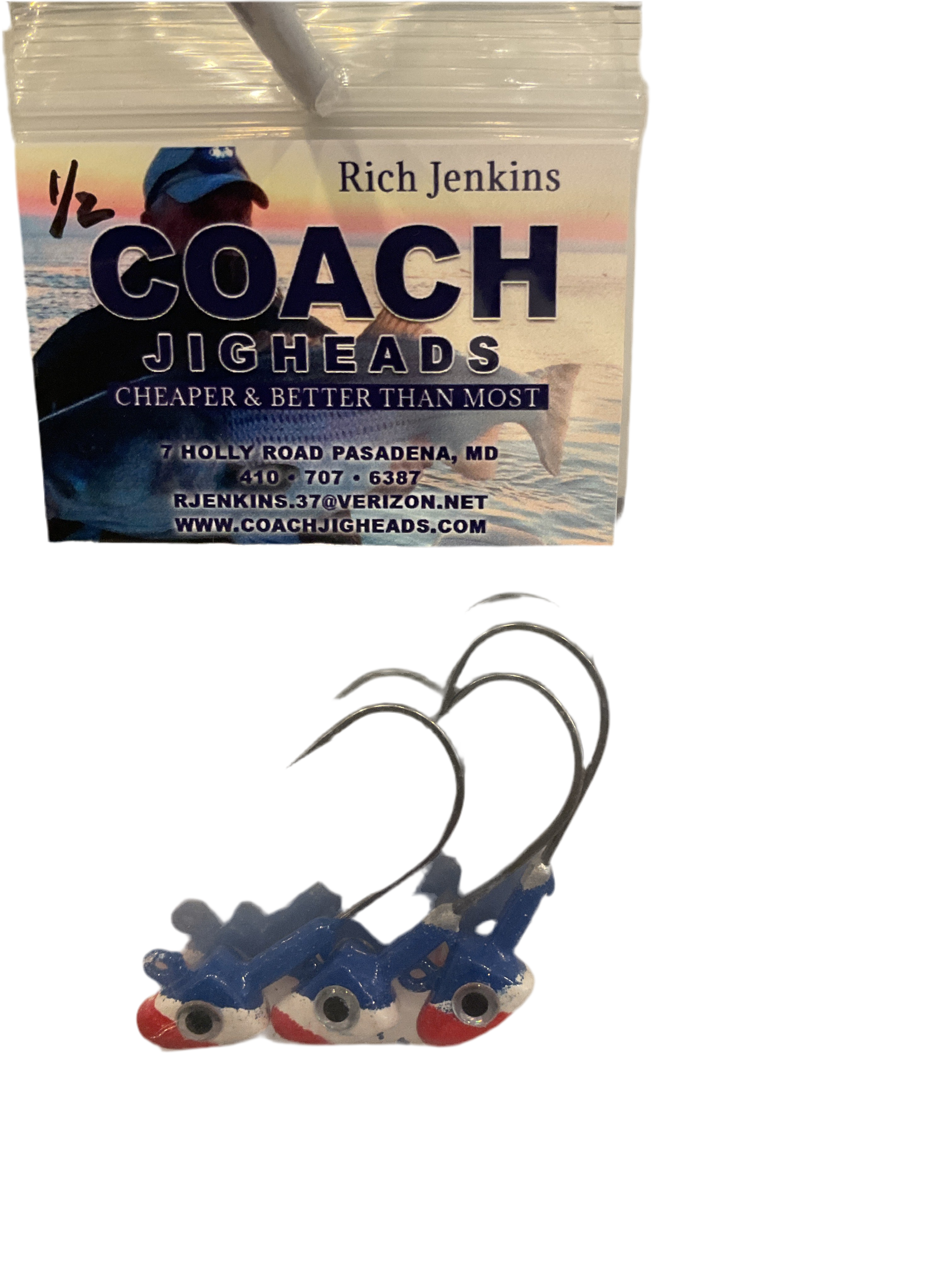 3 Color coach jighead - Local Coast