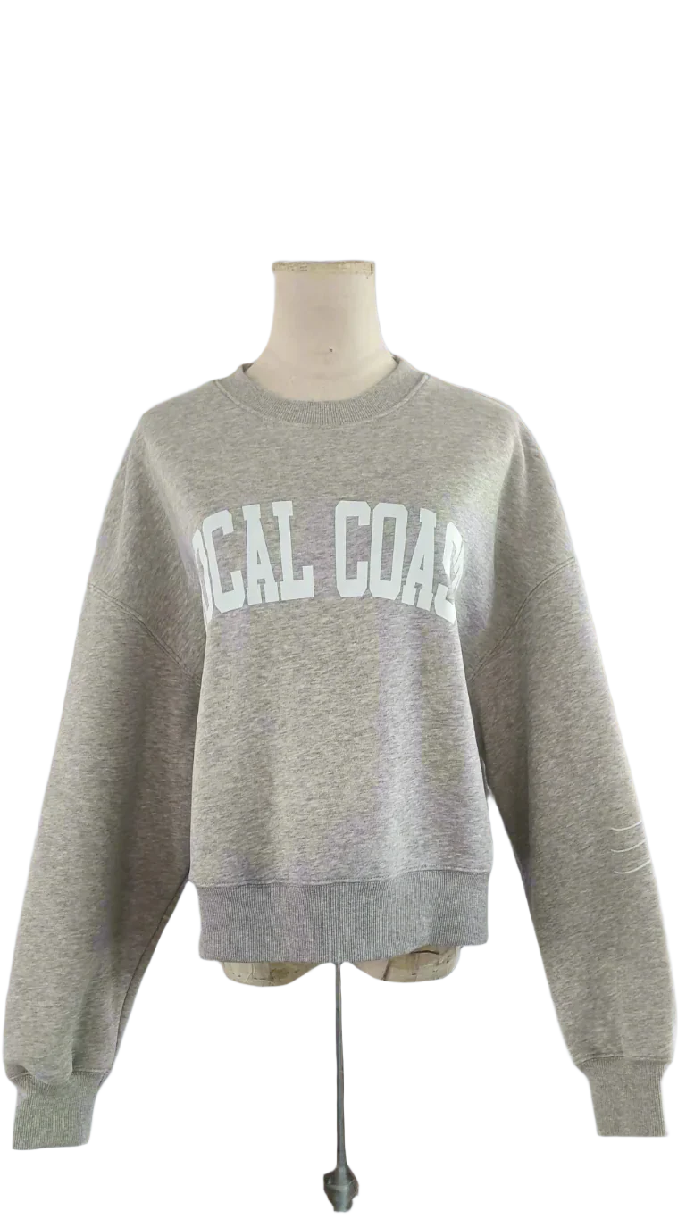 Gray Waves Crewneck