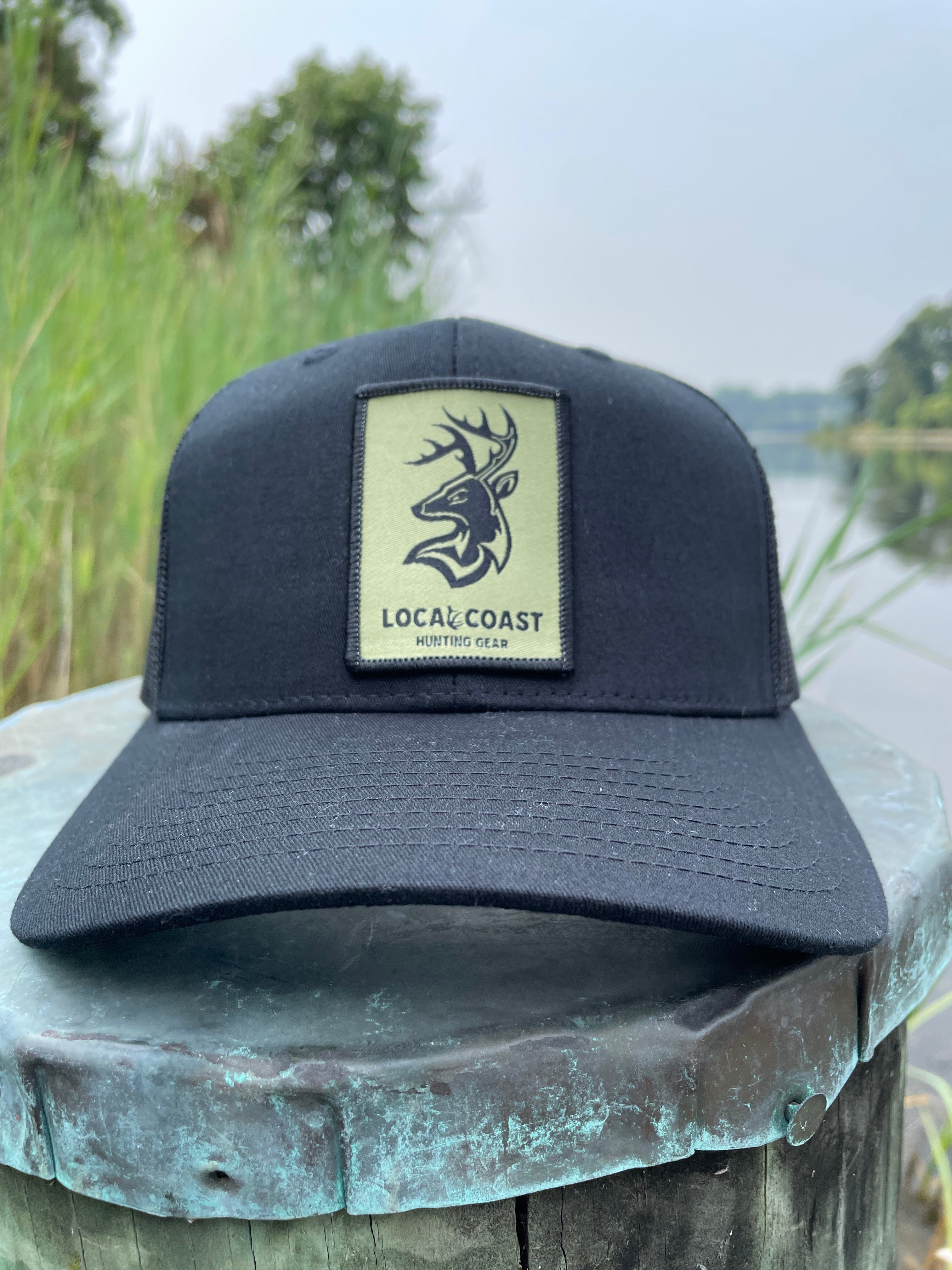 Black LC Deer Patch Hat