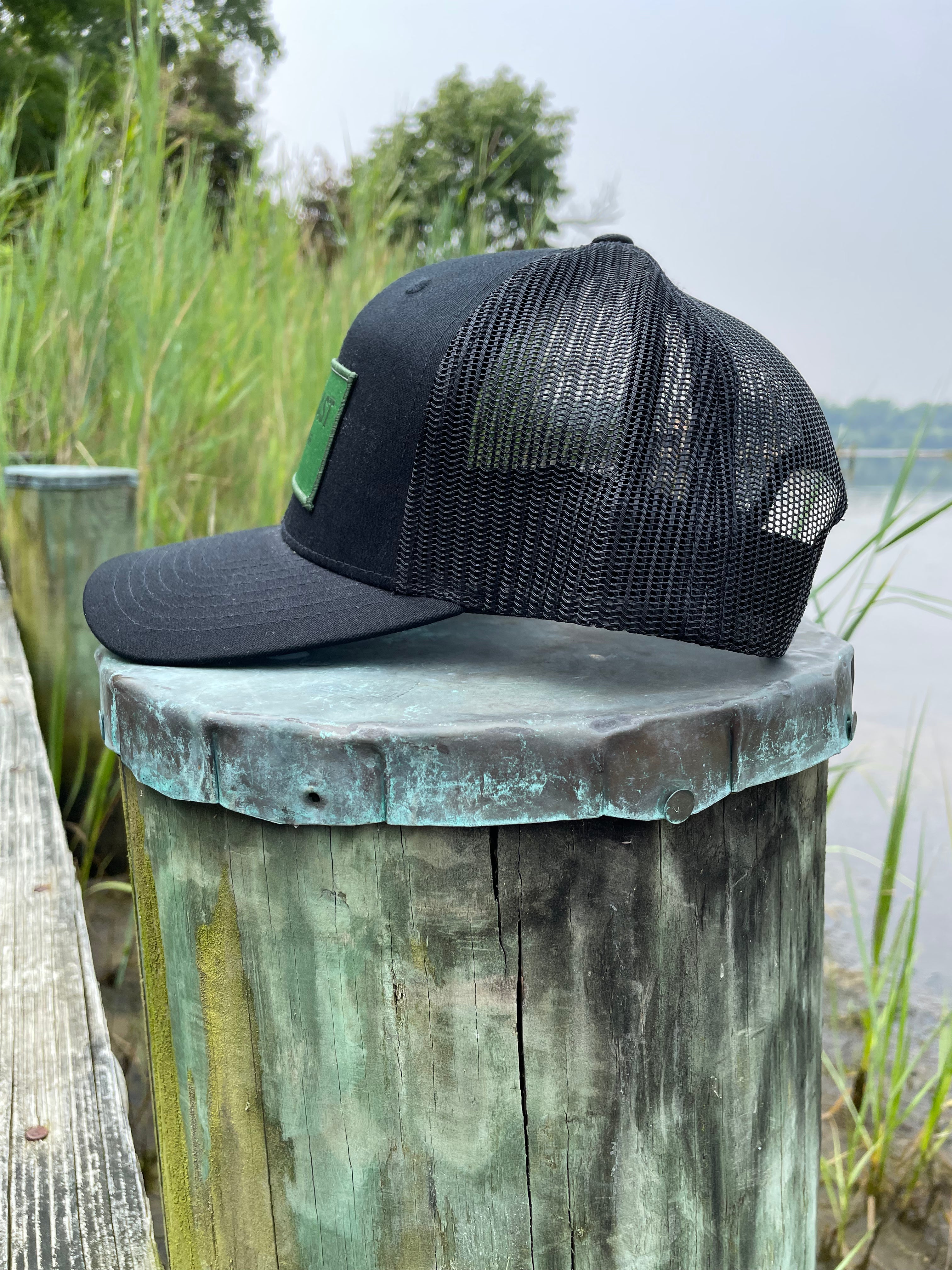 Green Long Line Hunting Hat