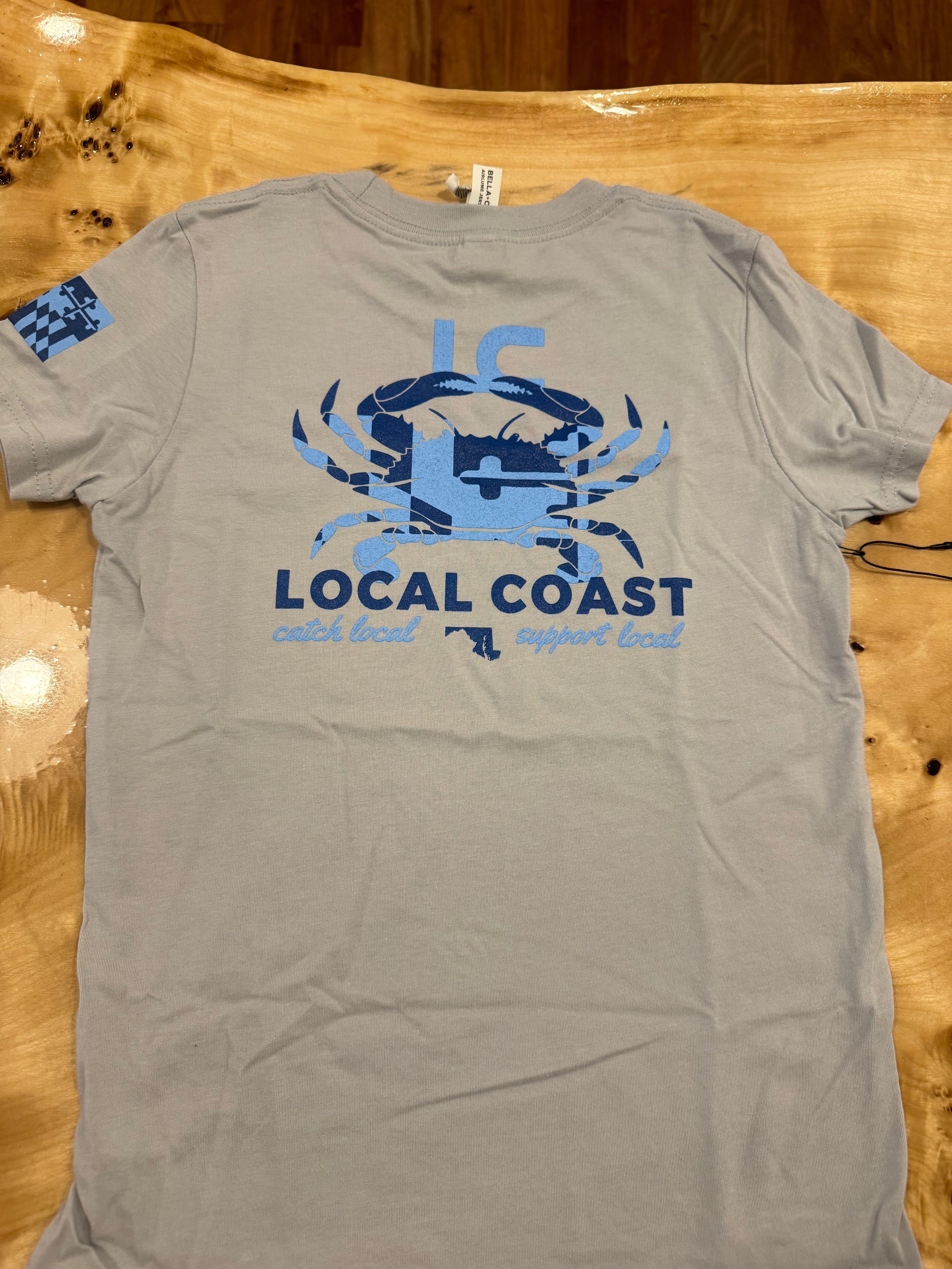 The Youth Maryland Crab T-Shirt in Silver