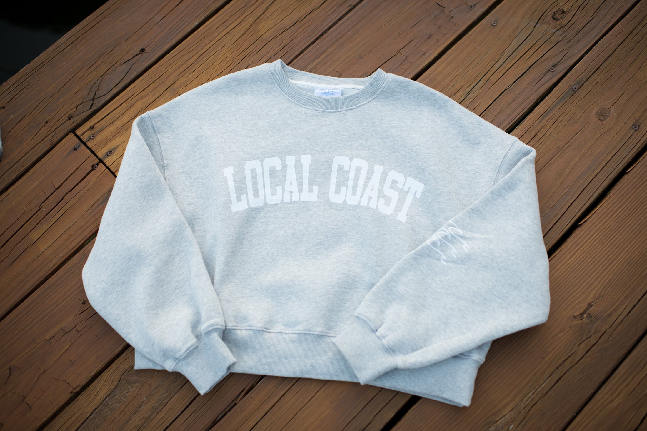 Gray Waves Crewneck