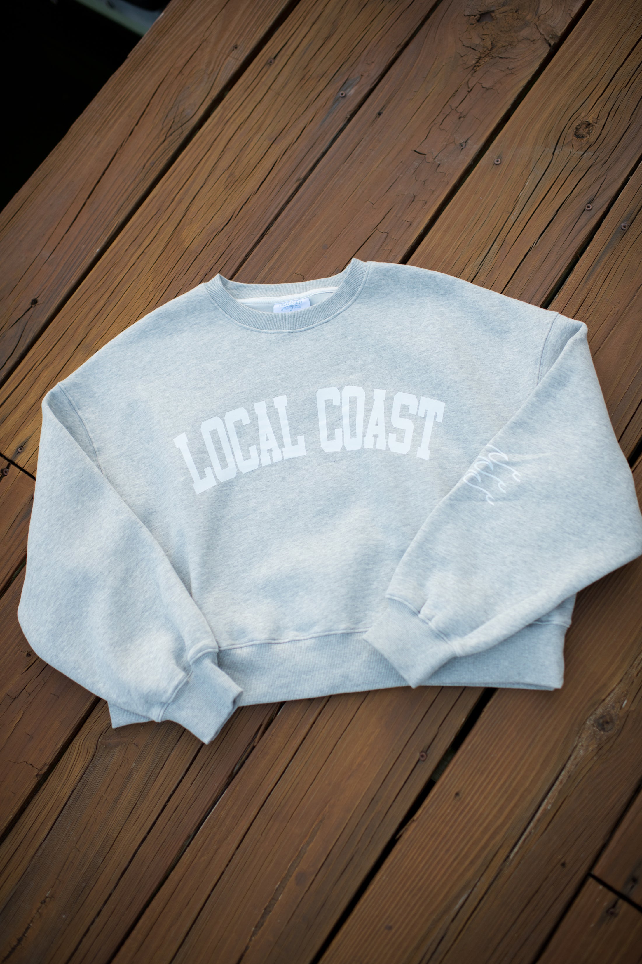 Gray Waves Crewneck