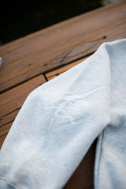 Gray Waves Crewneck