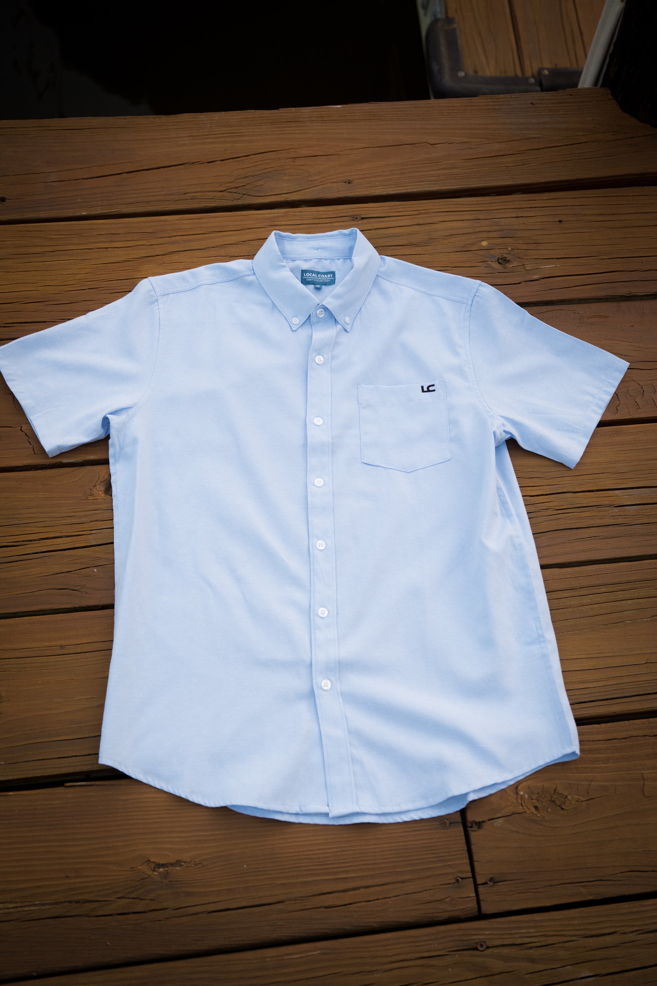 The Drift Button Down-Light Blue