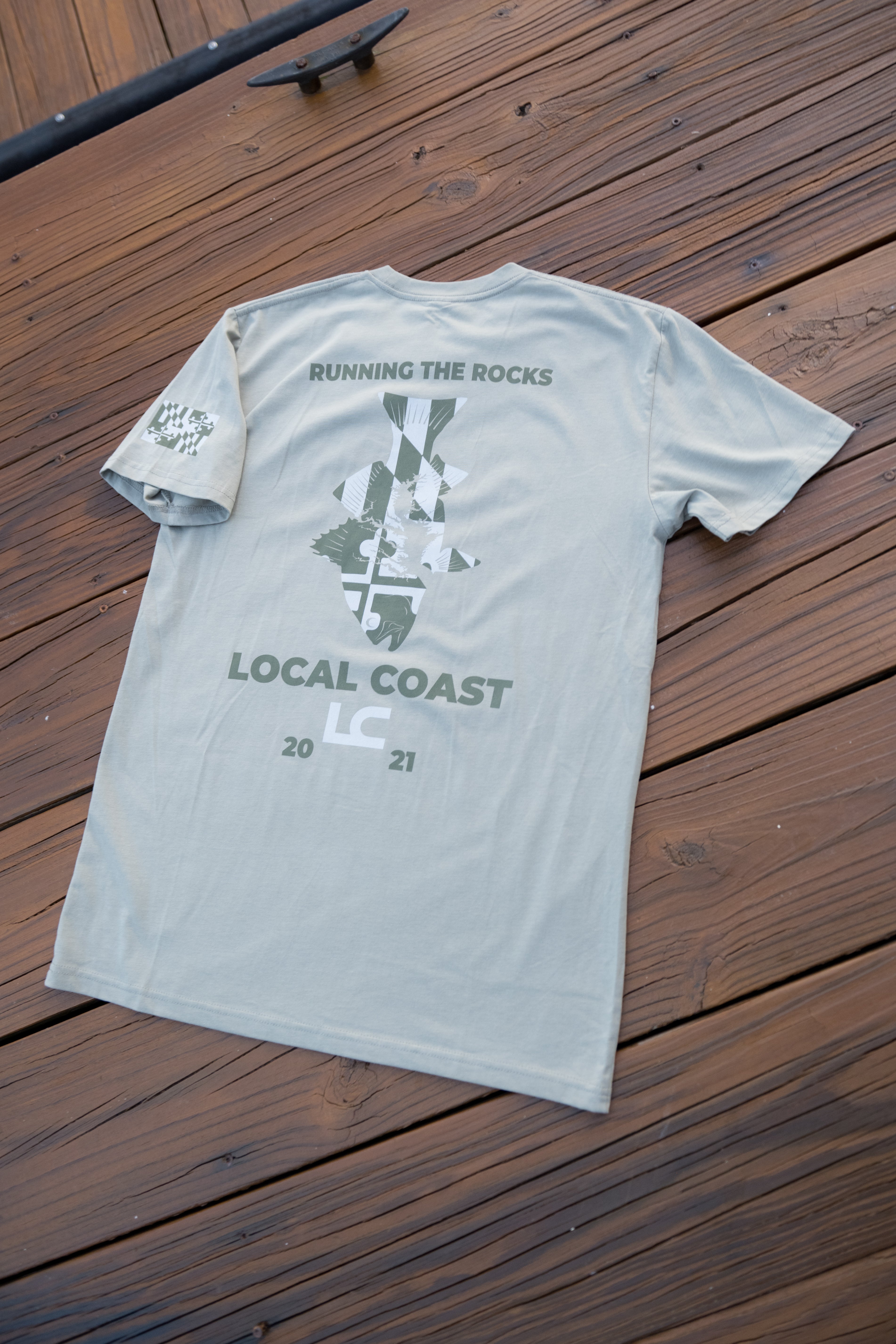 Olive Running the Rocks™ Rockfish T-Shirt