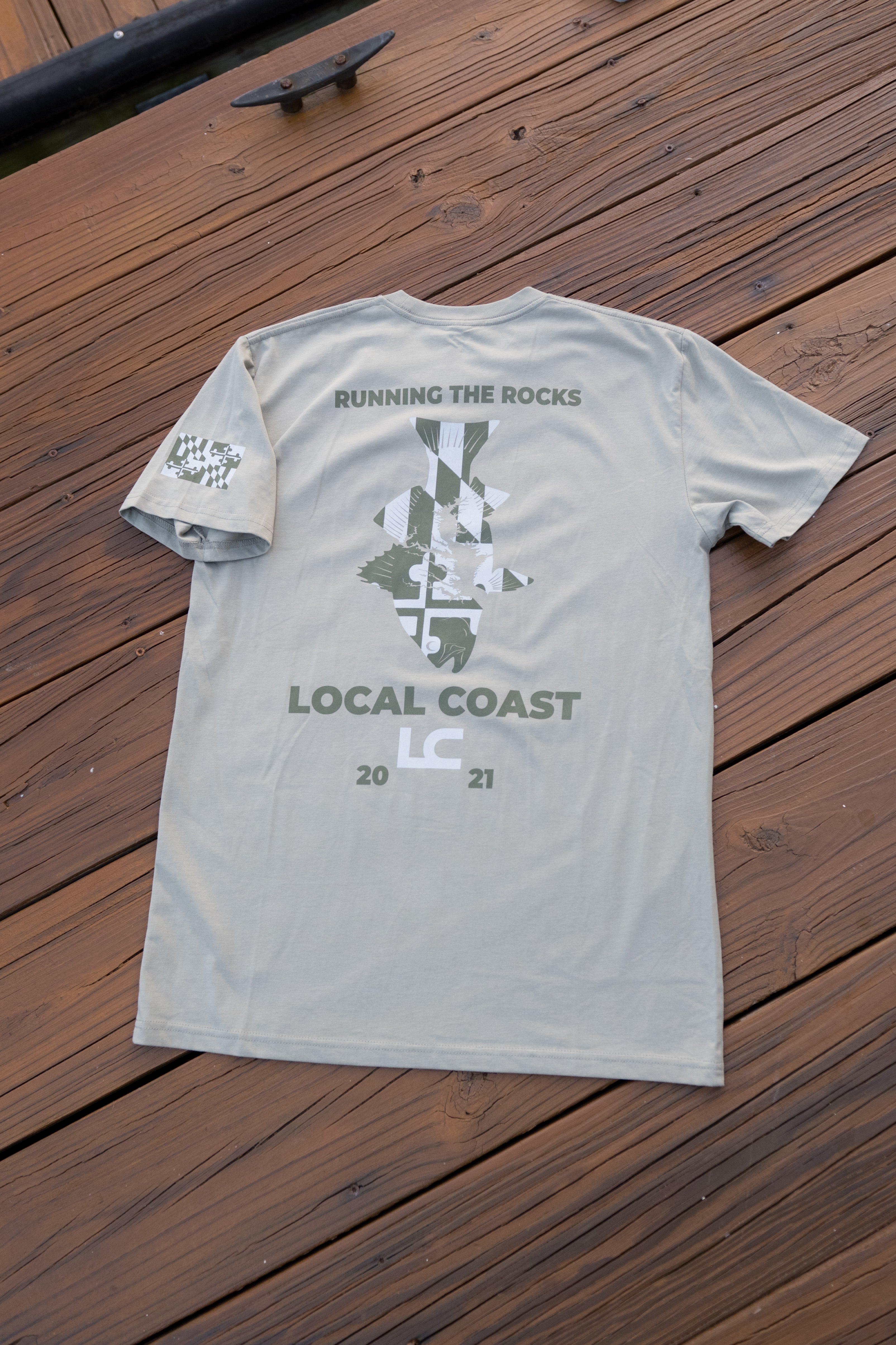 Olive Running the Rocks™ Rockfish T-Shirt