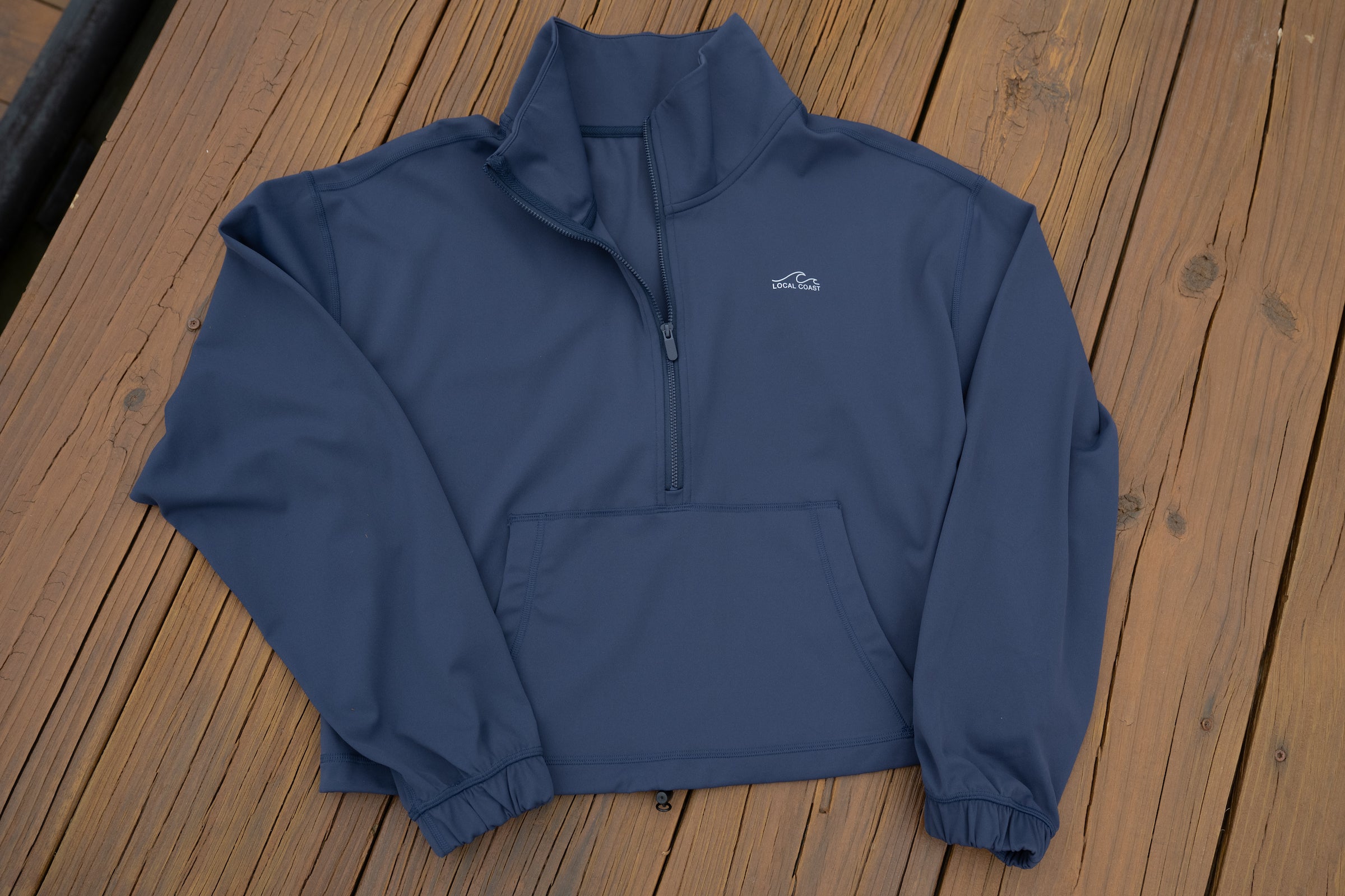 Women's Navy Half Zip Pullover
