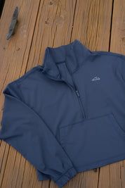 Women's Navy Half Zip Pullover