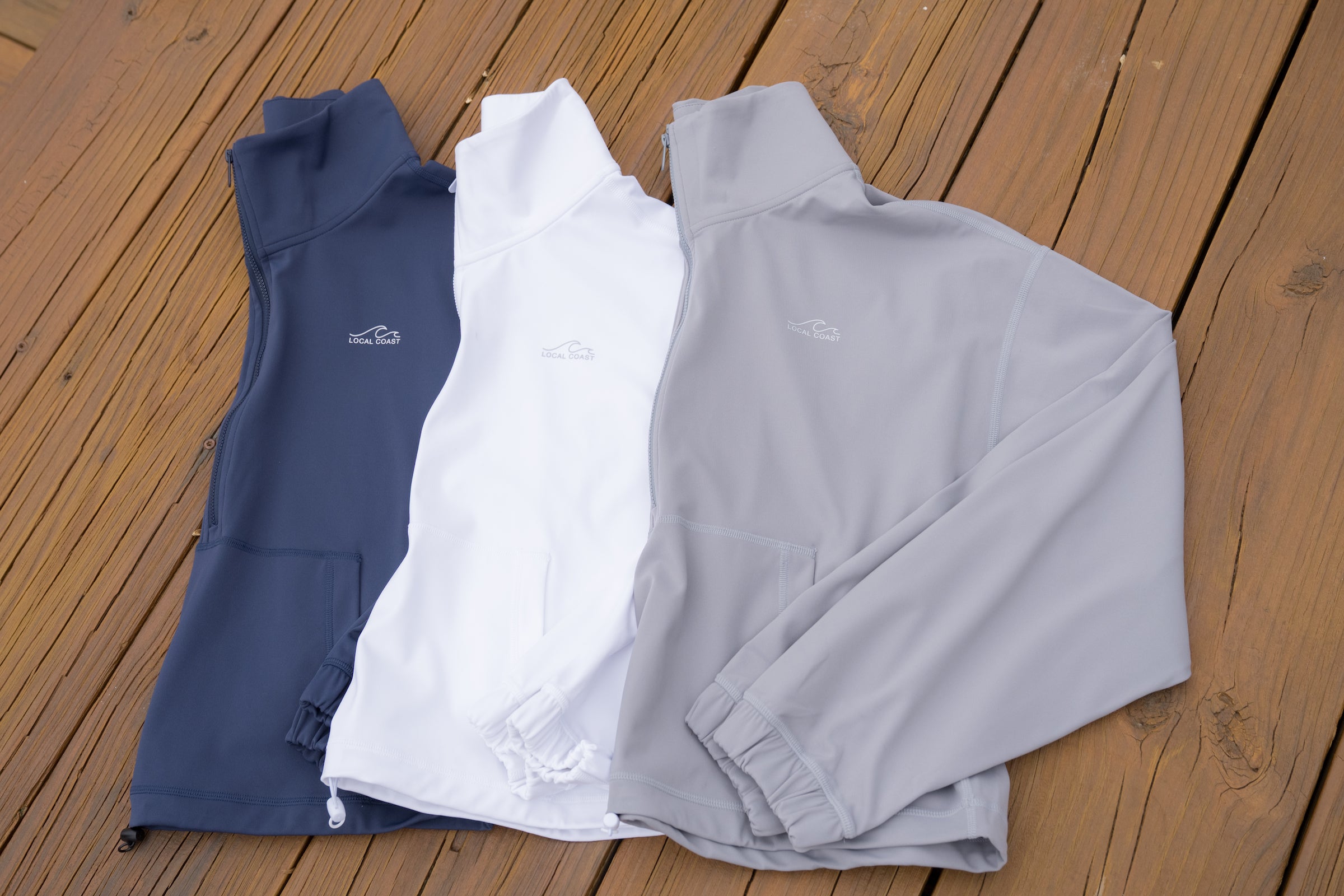 Women's Gray Half Zip Pullover