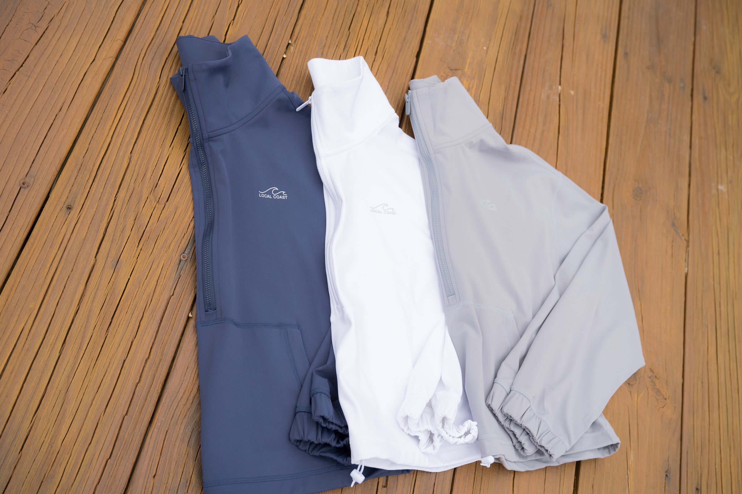 Women's Navy Half Zip Pullover