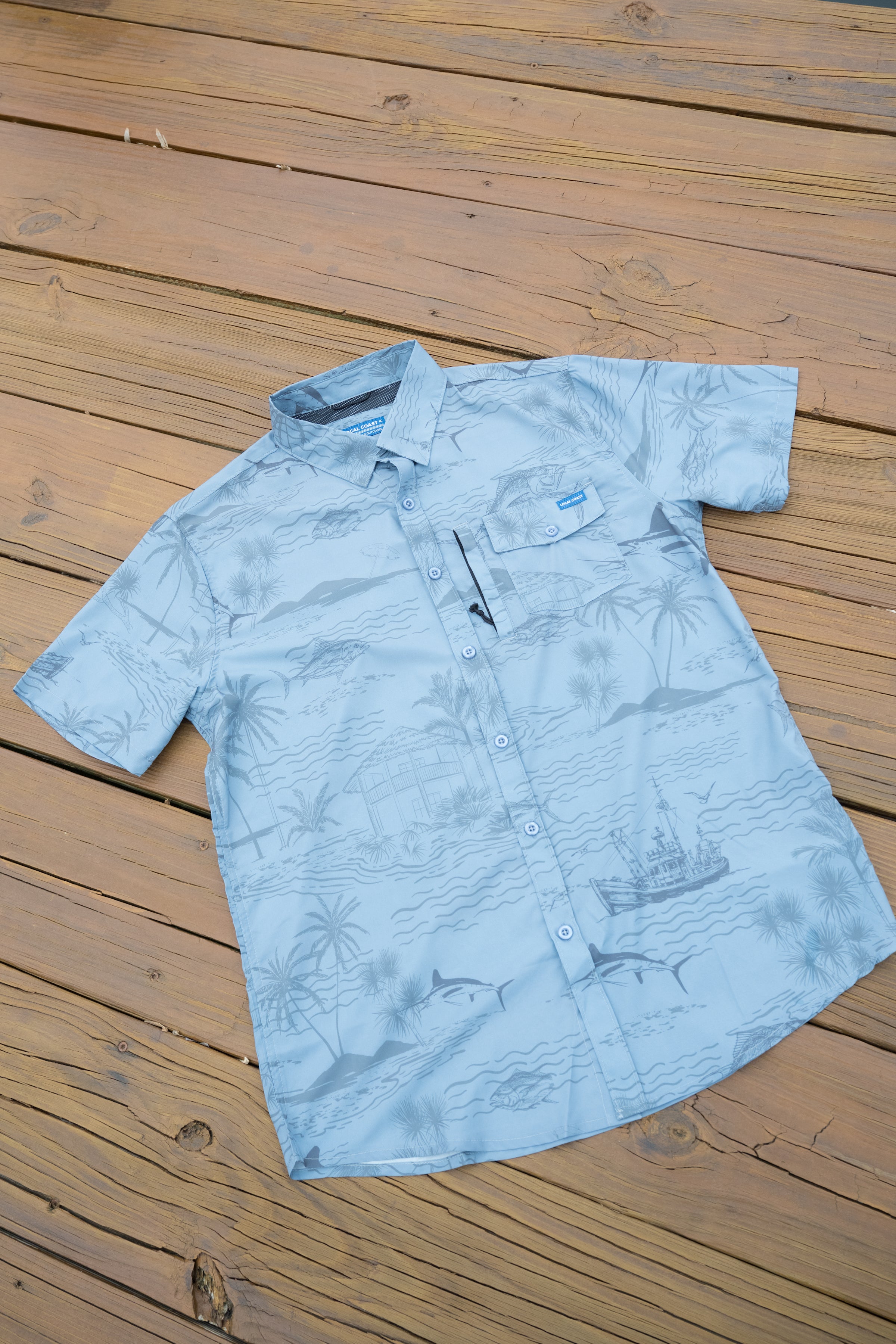 Blue Tide Performance Fishing Button Down