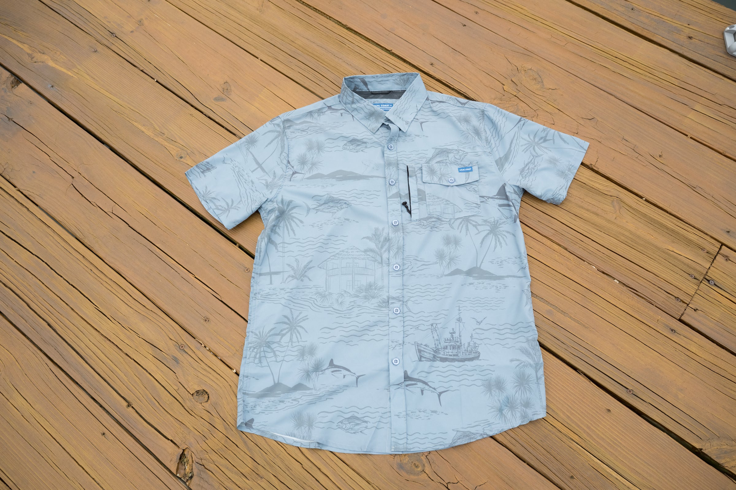 Blue Tide Performance Fishing Button Down