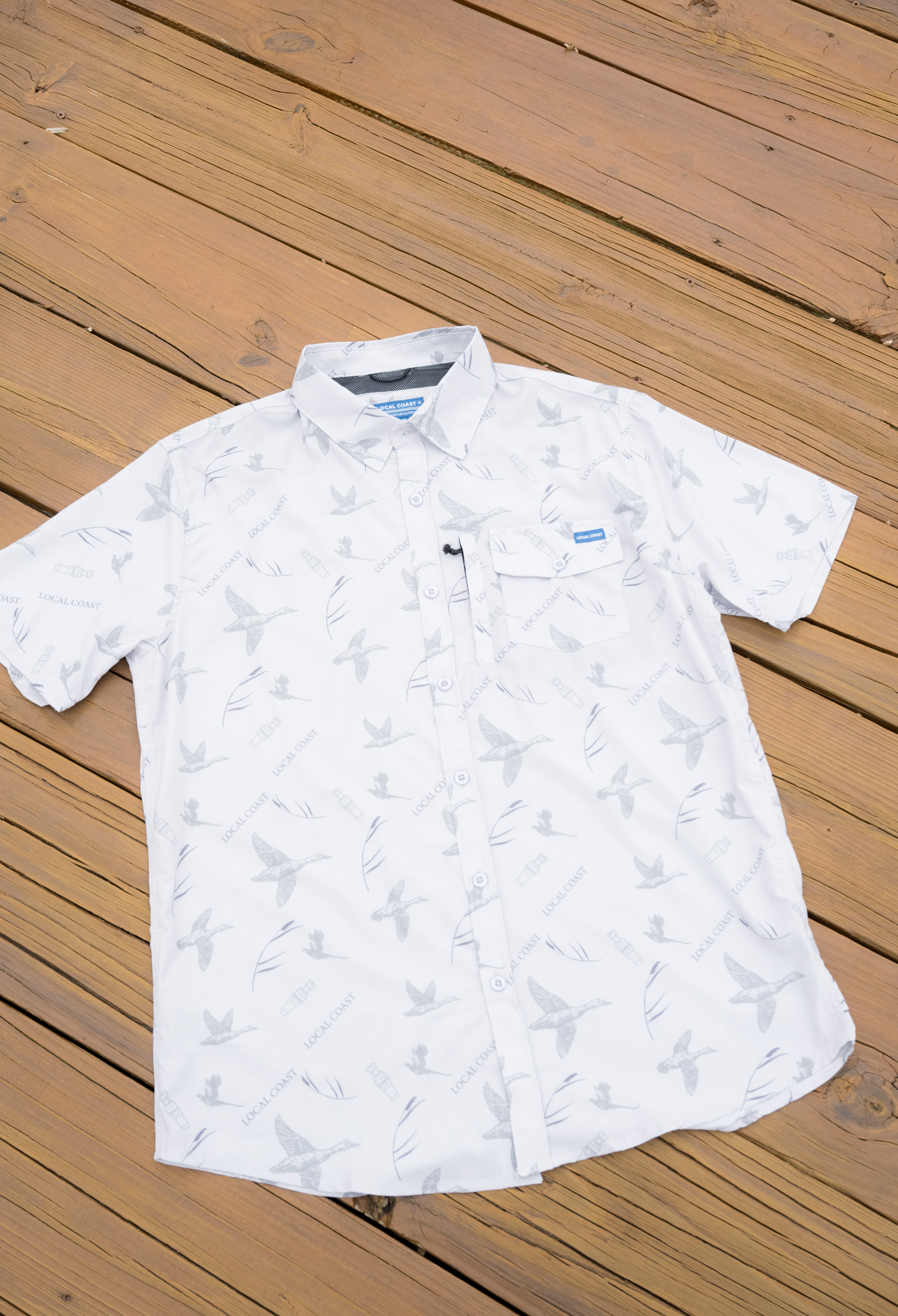 Duck Hunting Grey Button Down