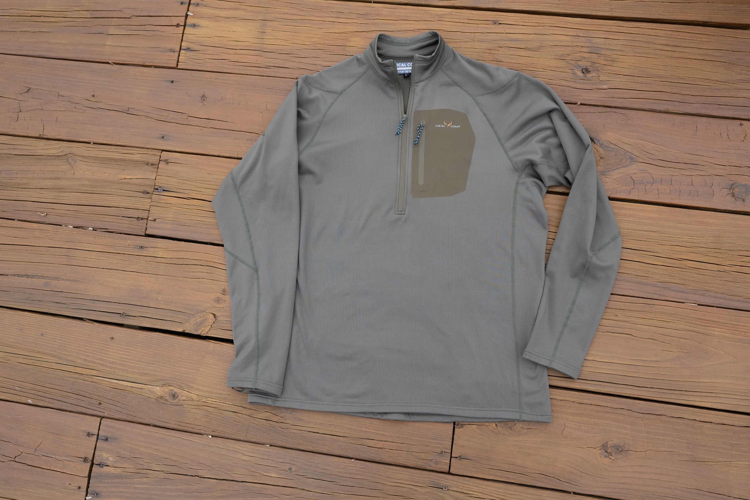 Olive Deer Base Layer Half-Zip