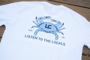 "Listen to the Locals" Maryland Blue Crab T-Shirt