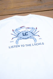 "Listen to the Locals" Maryland Blue Crab T-Shirt