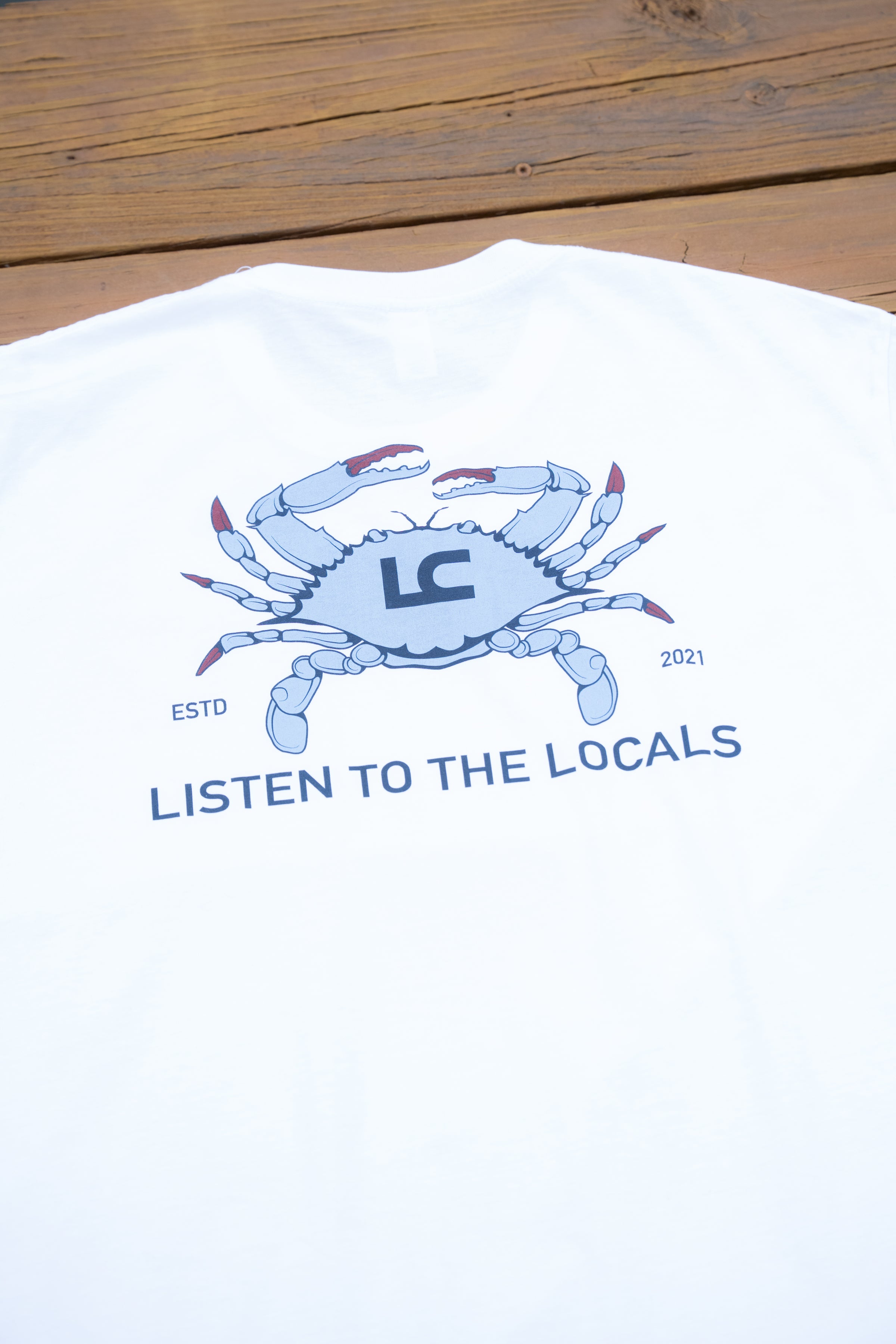 "Listen to the Locals" Maryland Blue Crab T-Shirt